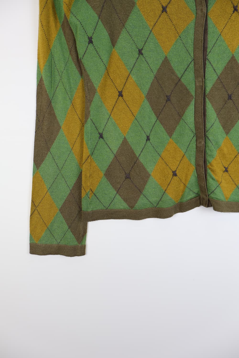 Jocomomola Rayon Argyle Cardigans 상품이미지7