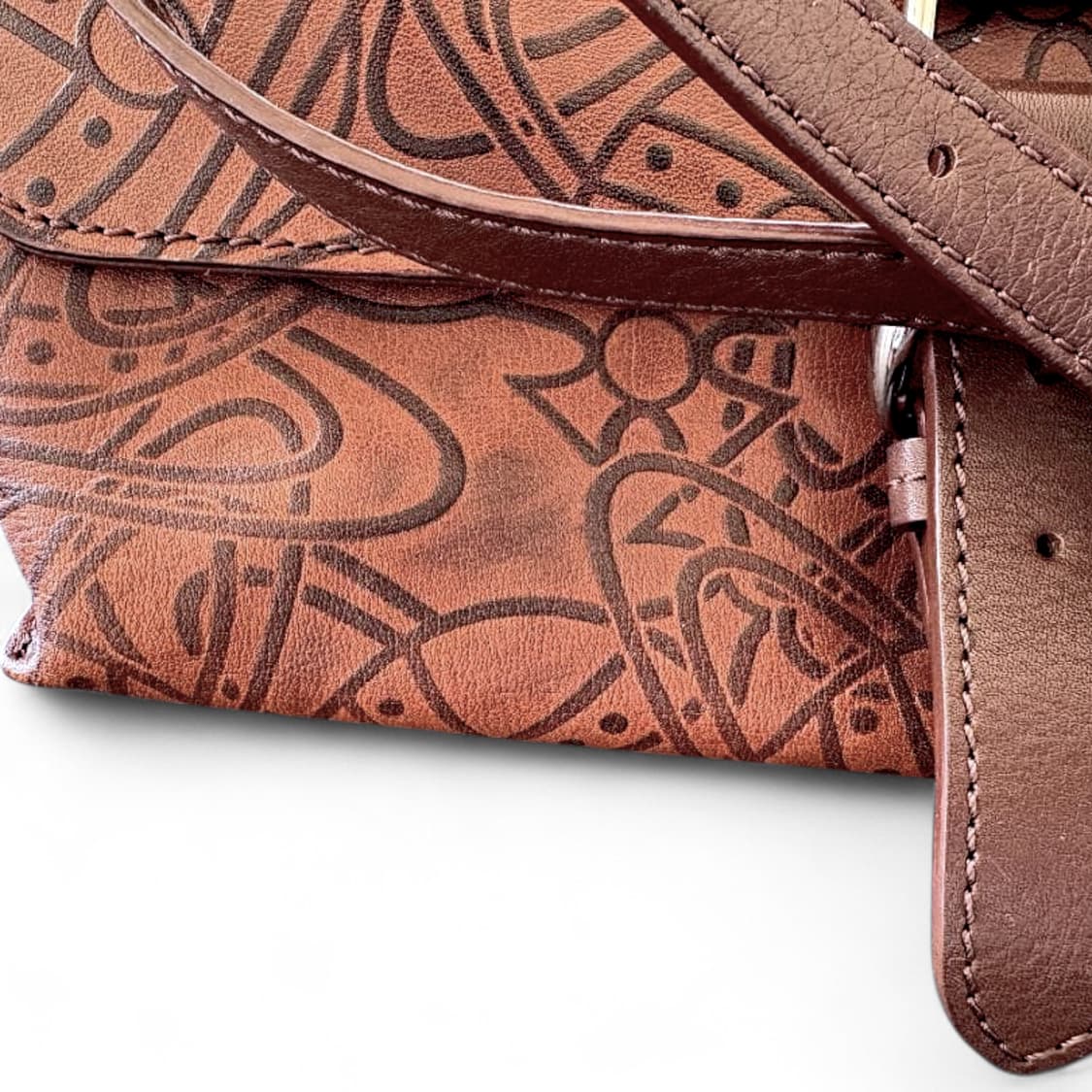 비비안 웨스트우드 레더 아서 오브  숄더백 상품이미지3