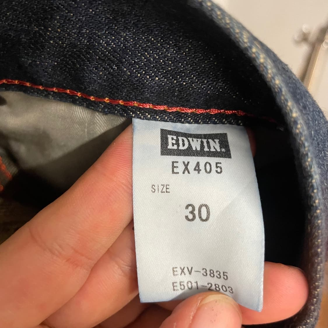 00s Edwin 에드윈 EX 405 캣브러쉬 워싱 웨스턴 데님 팬츠 상품이미지8