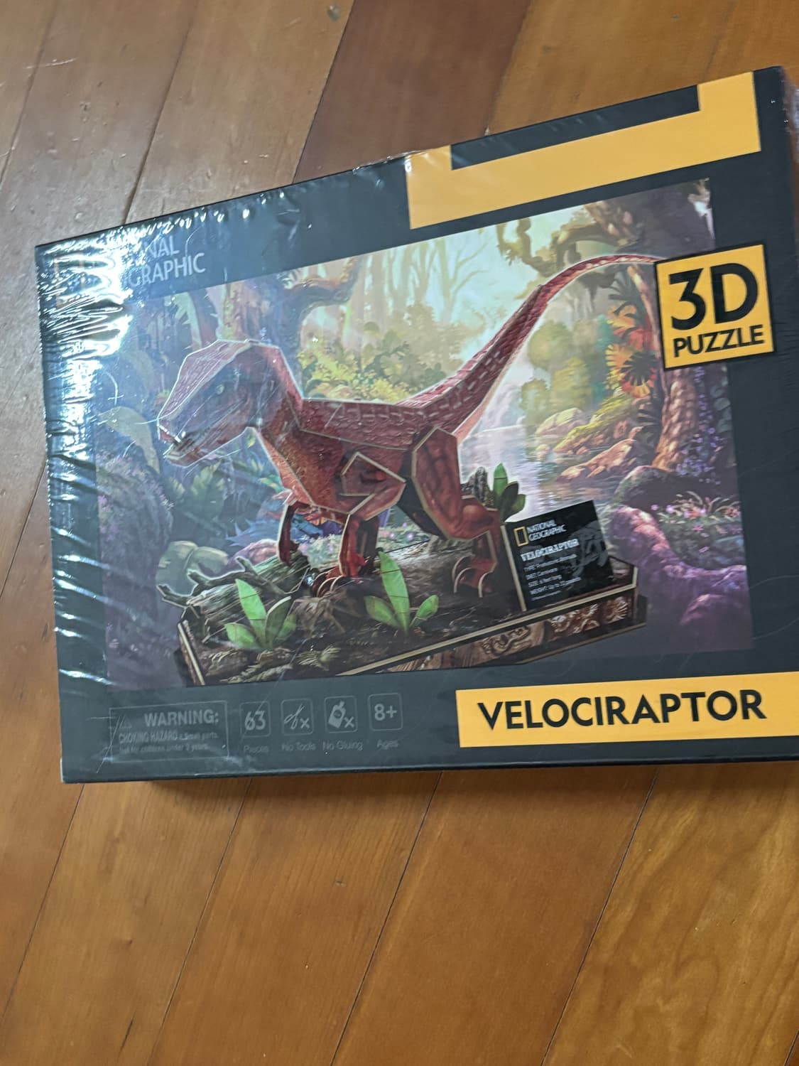 미개봉) 내셔널지오그래픽 벨로시랩터 공룡 피규어 조립 인테리어 소품 상품이미지5
