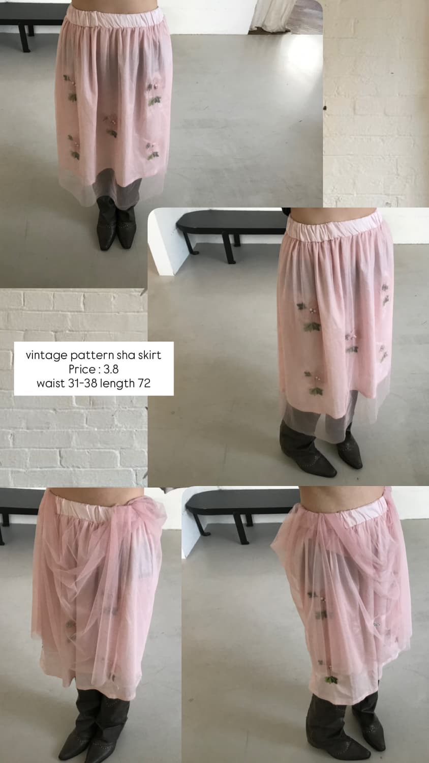 vintage pattern sha skirt 상품이미지10