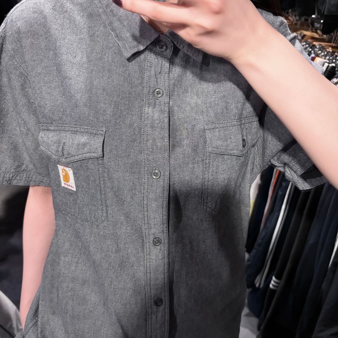 [IM] Carhartt 칼하트 반팔 셔츠 그레이 상품이미지4