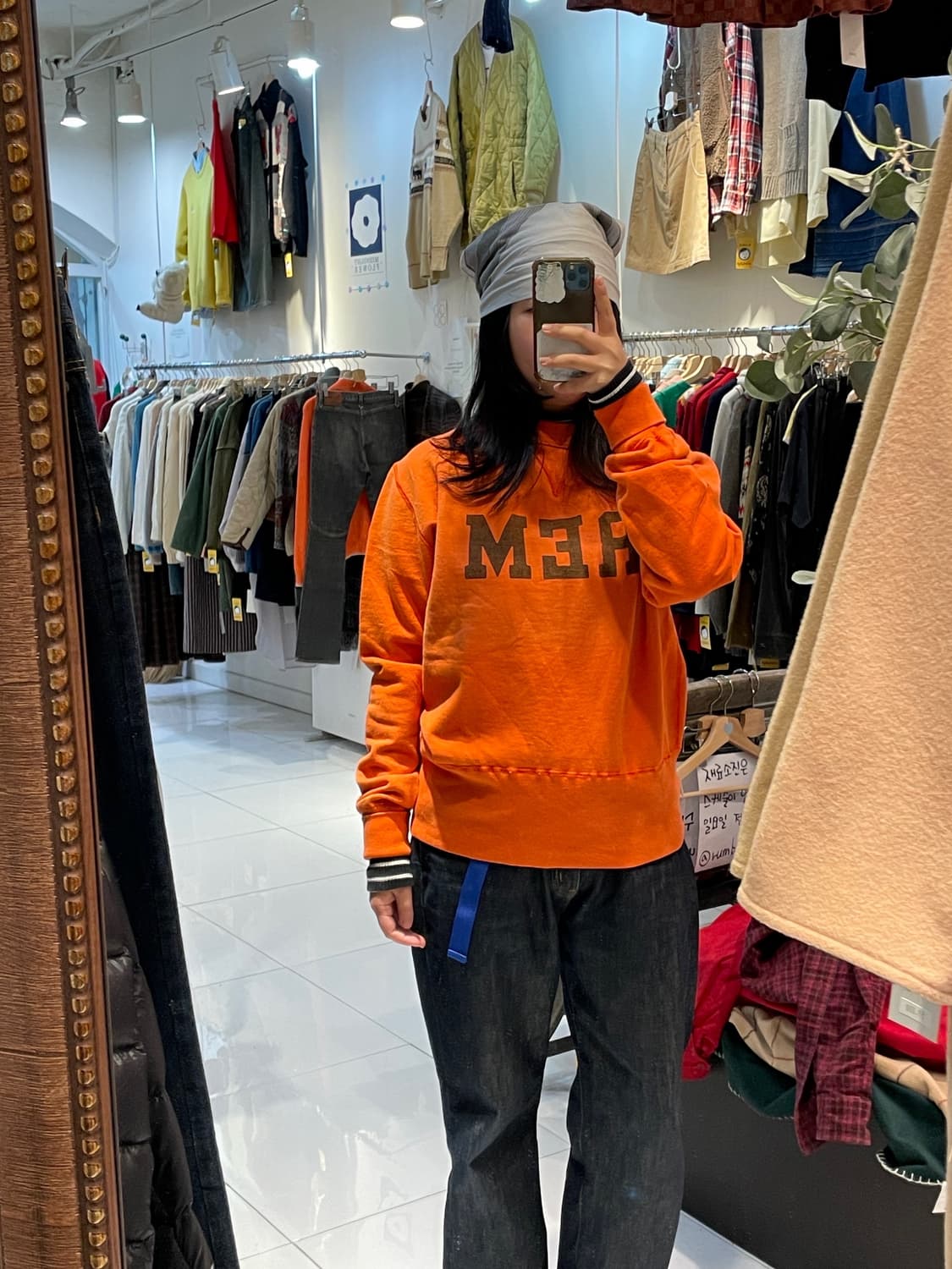 일본빈티지 우먼스웻셔츠맨투맨 상품이미지1