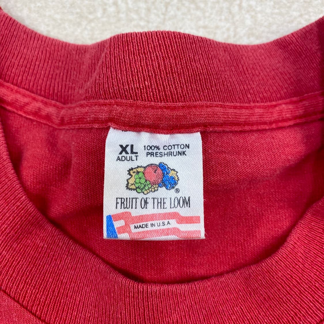 90s 프루츠오브더룸 USA 펜실베니아 컬리지 하프 티 (105) 상품이미지5