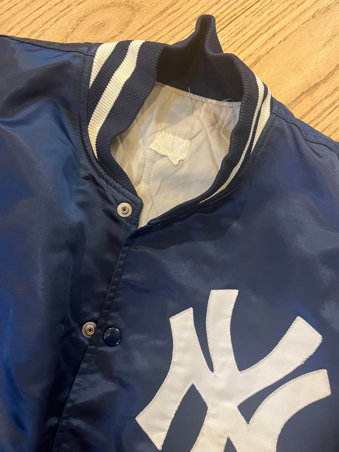 빈티지 90s 뉴욕양키즈 스테디움자켓 네이비  상품이미지4