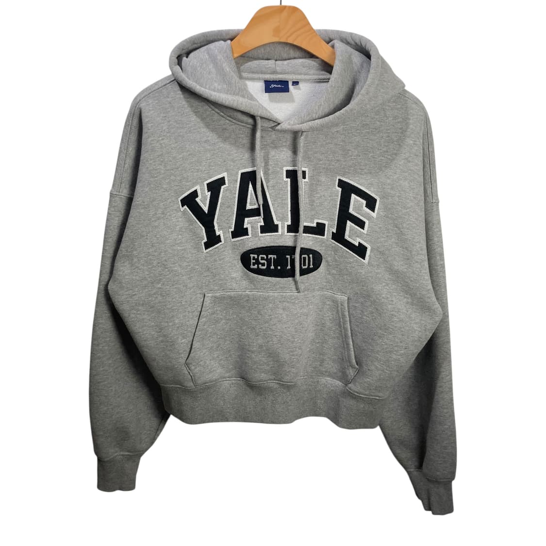 예일 빅로고 그레이 후드 상품이미지2