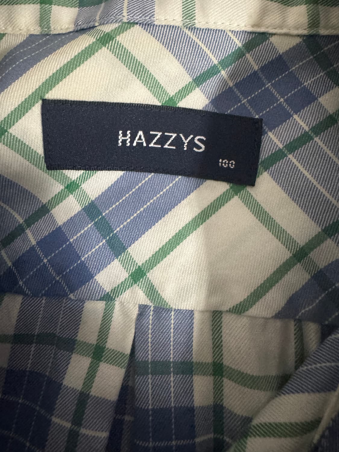 헤지스 hazzys 올드스쿨 반팔 체크 셔츠 L 상품이미지3