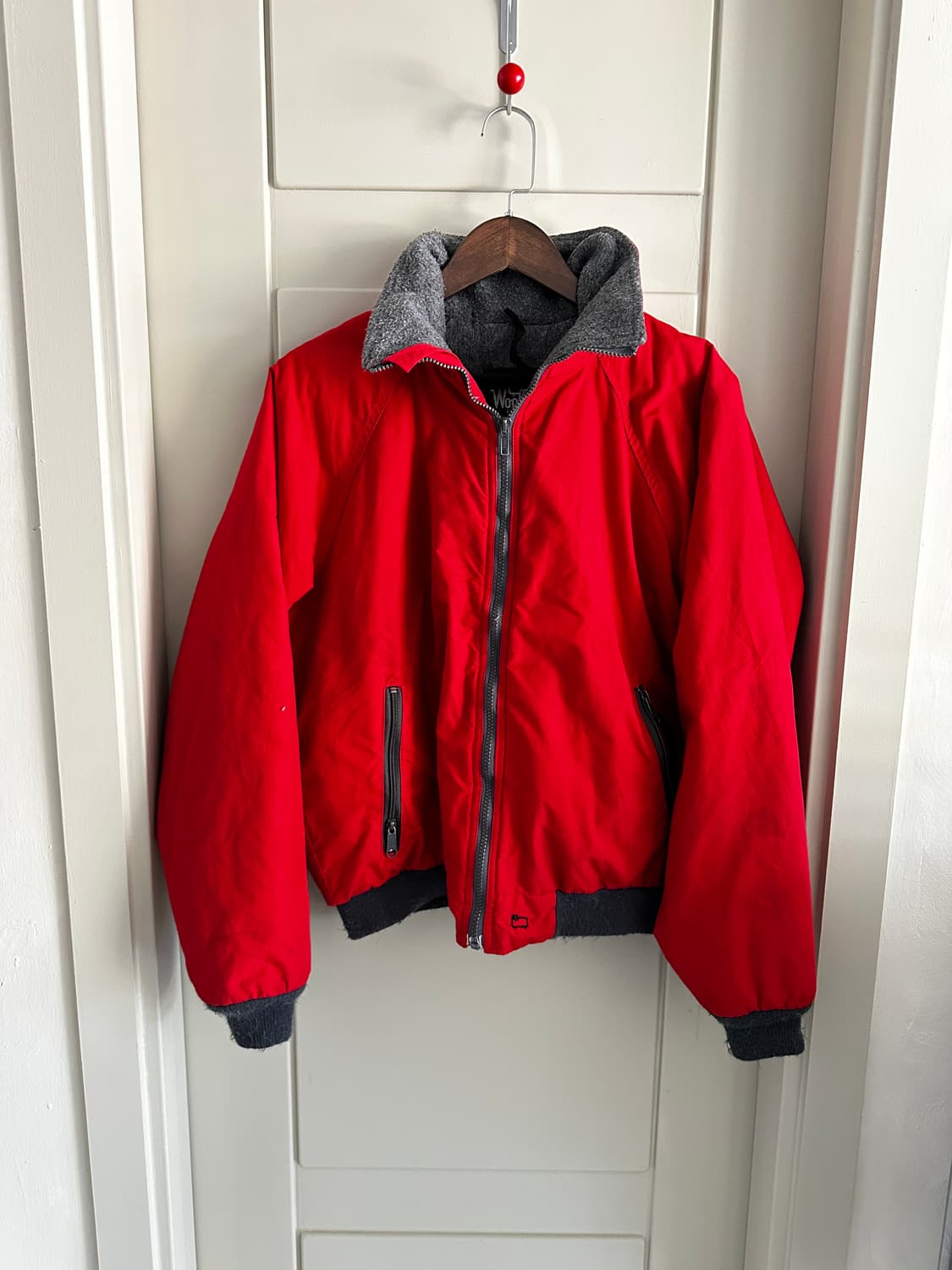 울리치 usa 빈티지 웜업 플리스 레드  상품이미지4