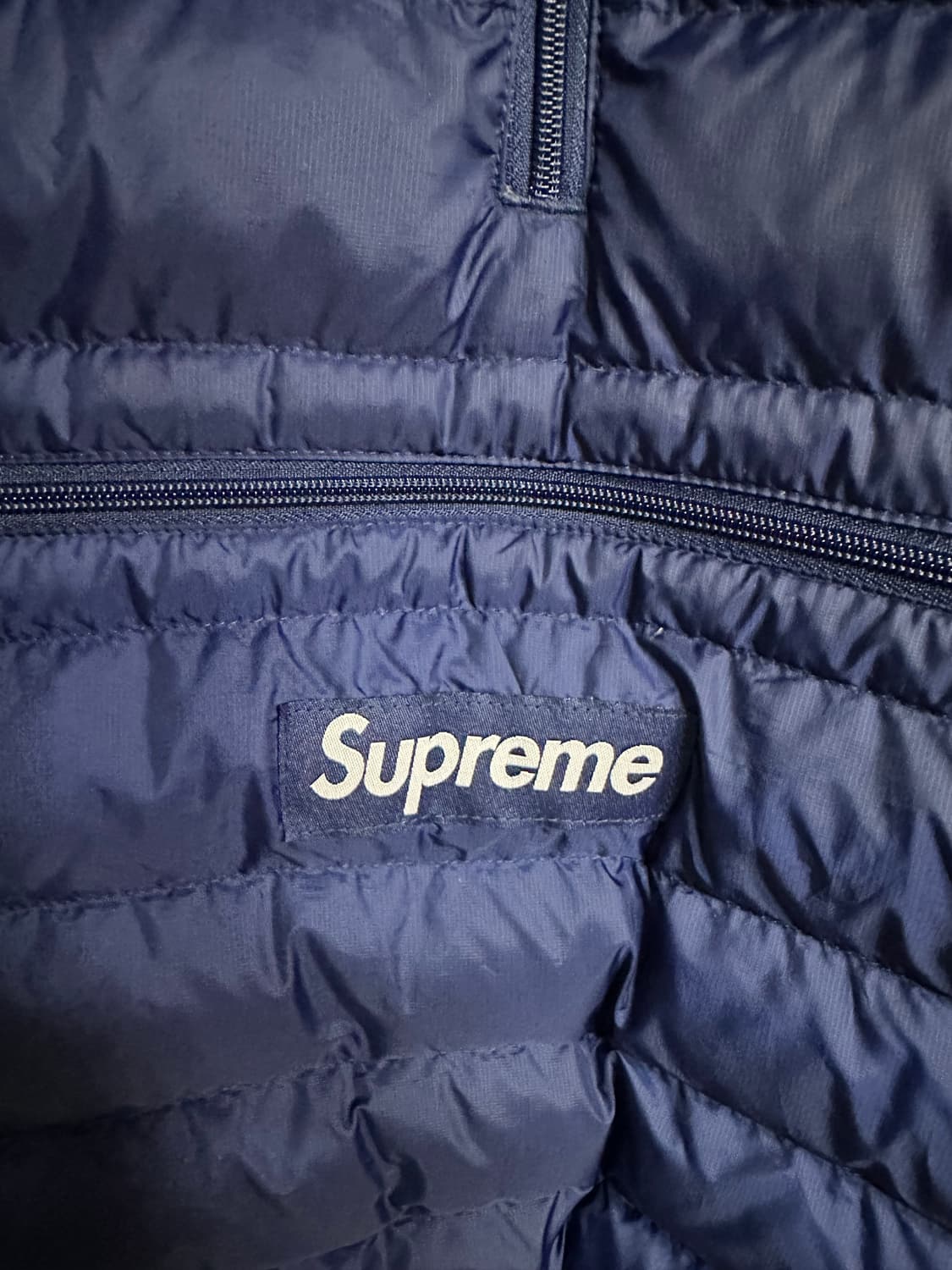 슈프림 마이크로다운 네이비 m 상품이미지3