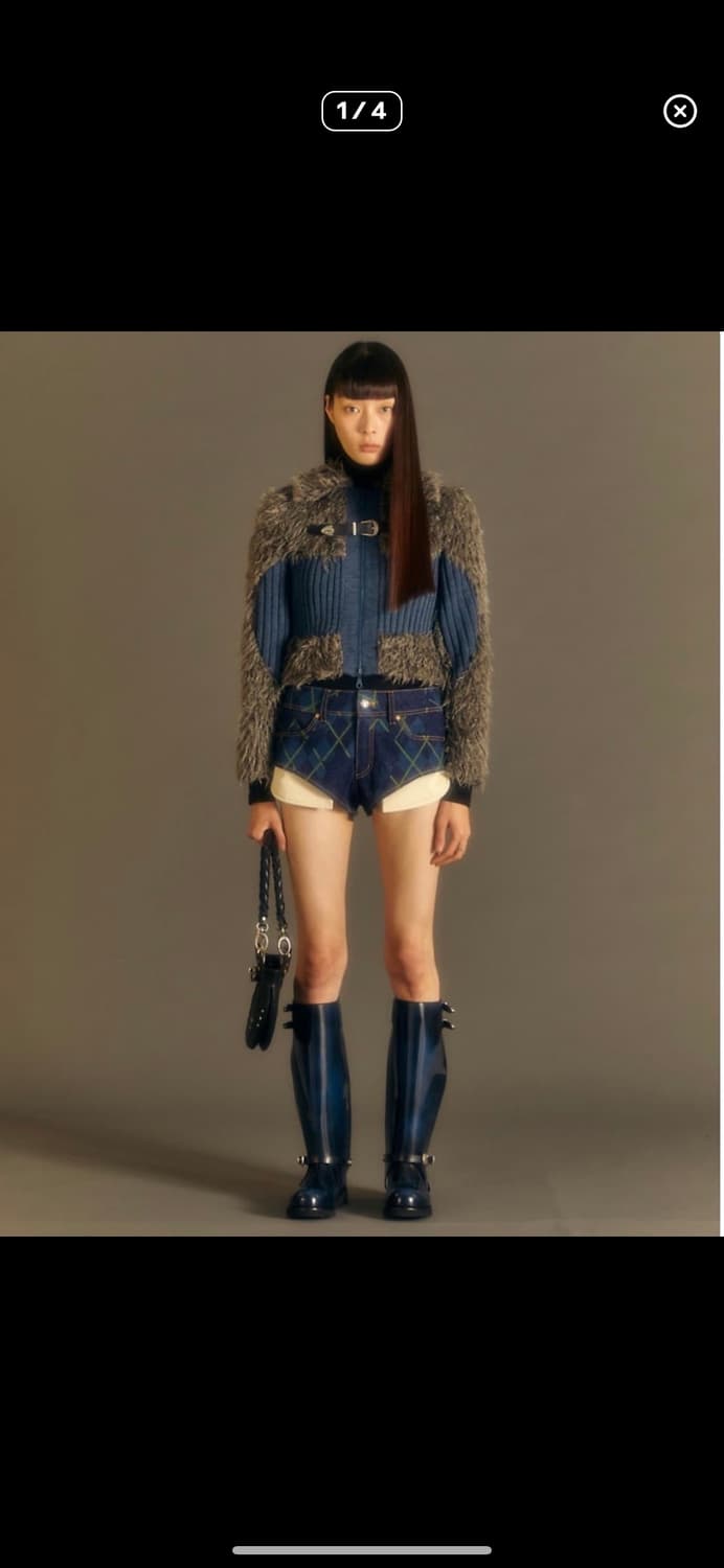 앤더슨벨 올가 헤어리 니트 집업 XS 상품이미지6