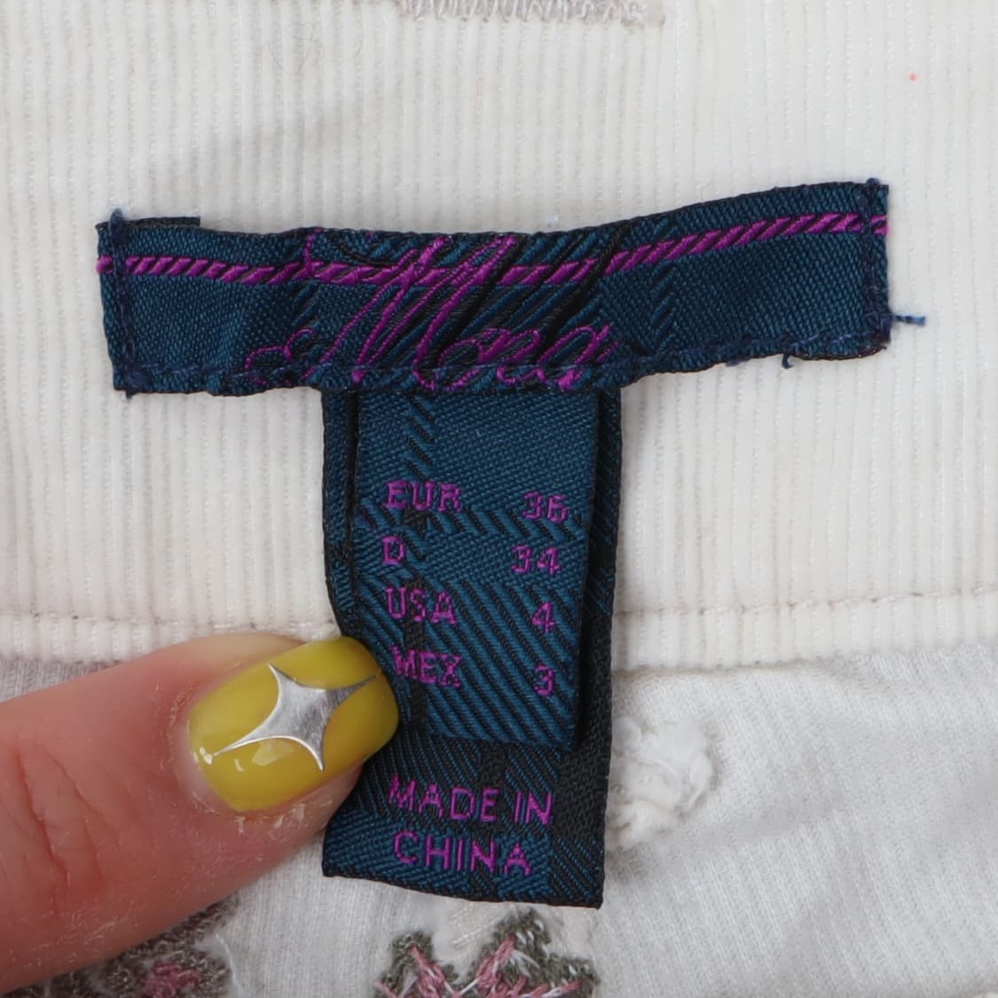 VTG Y2K 화이트 코듀로이 포켓 카고 팬츠 상품이미지7