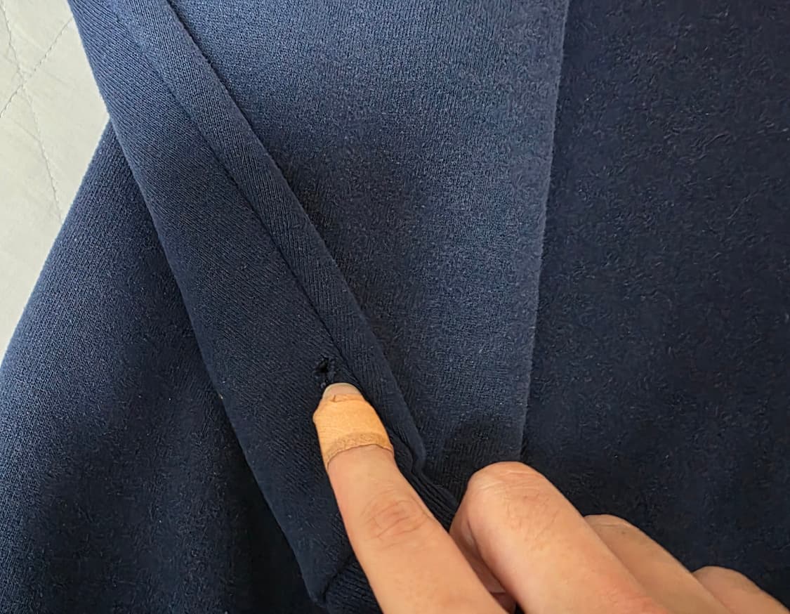 [XXL] 90s 러셀 애슬레틱 후드집업 네이비 스몰핀홀 ver. 9 상품이미지5