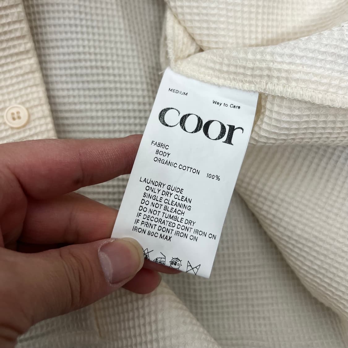 쿠어 컷오브 오가닉 코튼 아우터 셔츠 상품이미지5