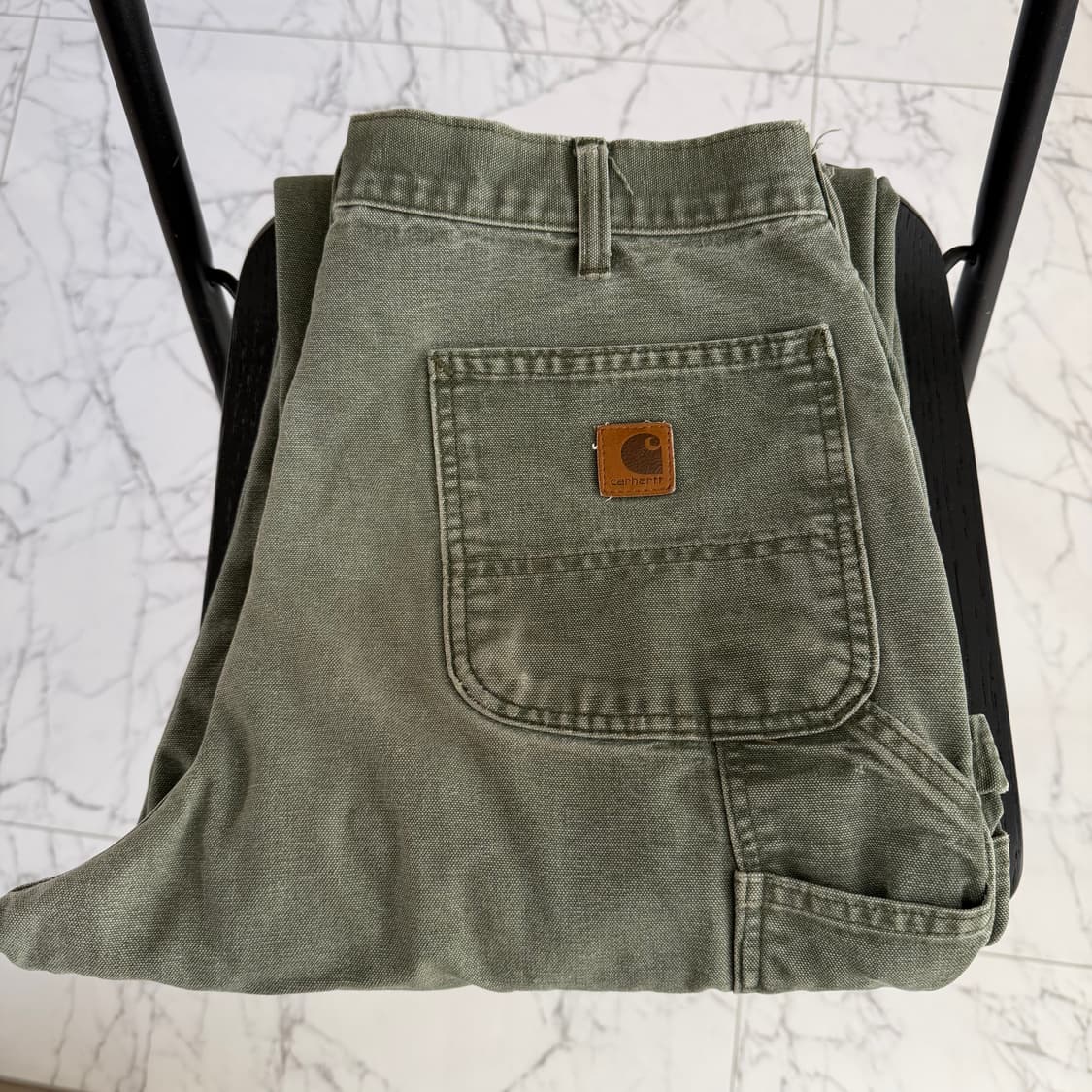 빈티지 칼하트 싱글니 B11 Mos 모스 카펜터 팬츠 상품이미지3