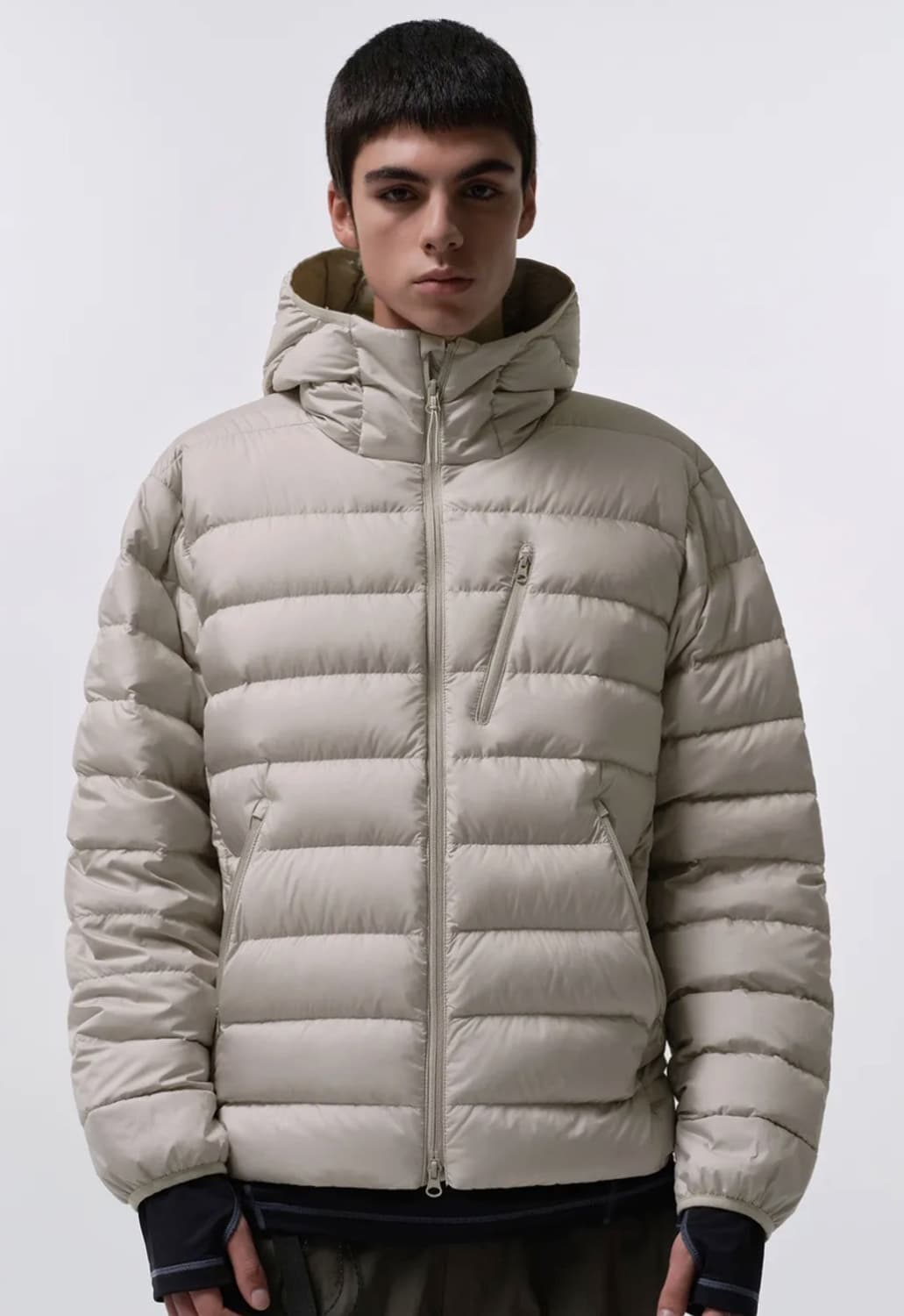 무신사 경량패딩 베이지 2xl 팔아요 상품이미지1