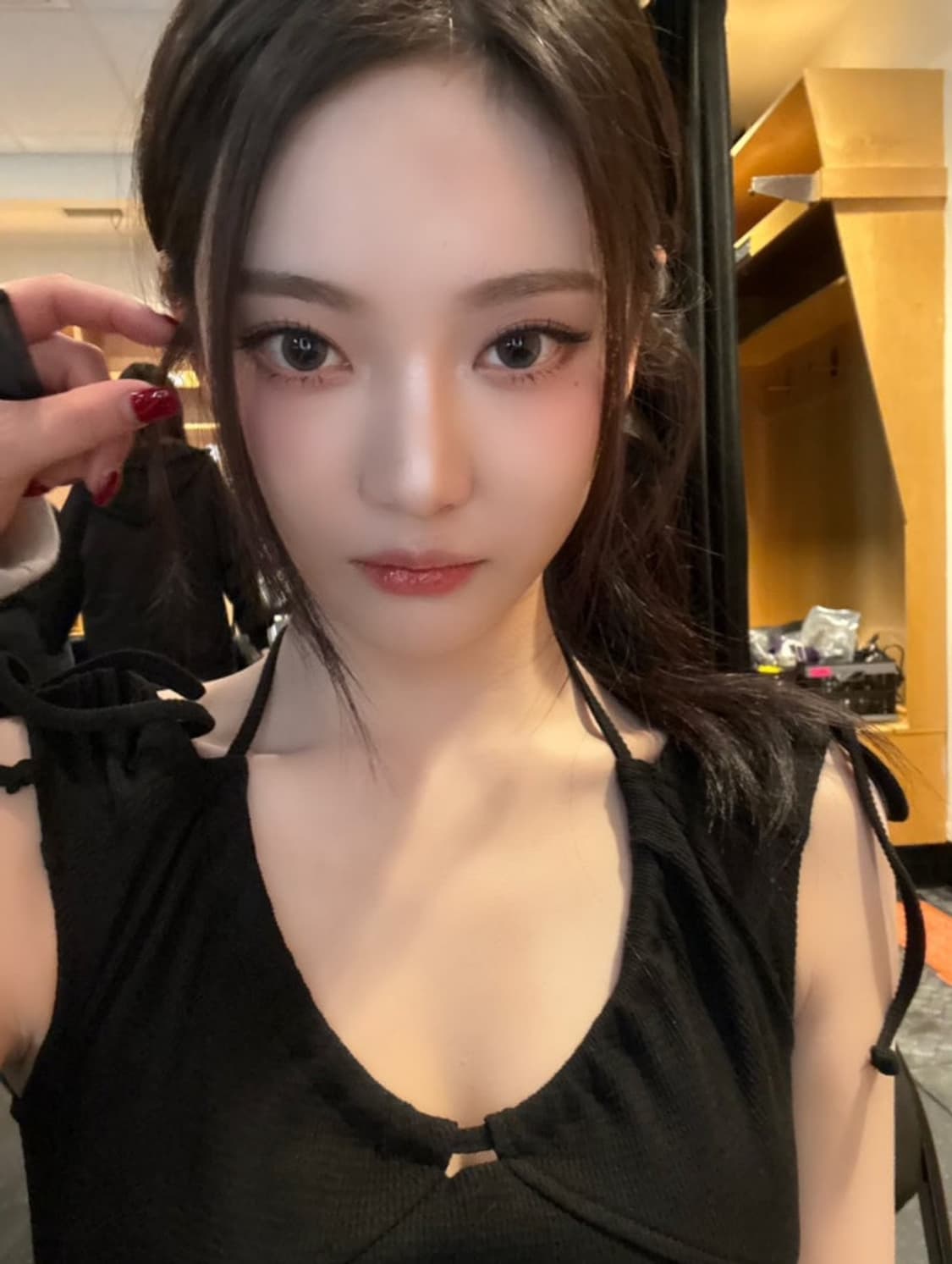 라라폭스 스트링 홀터넥 블랙 black 상품이미지4