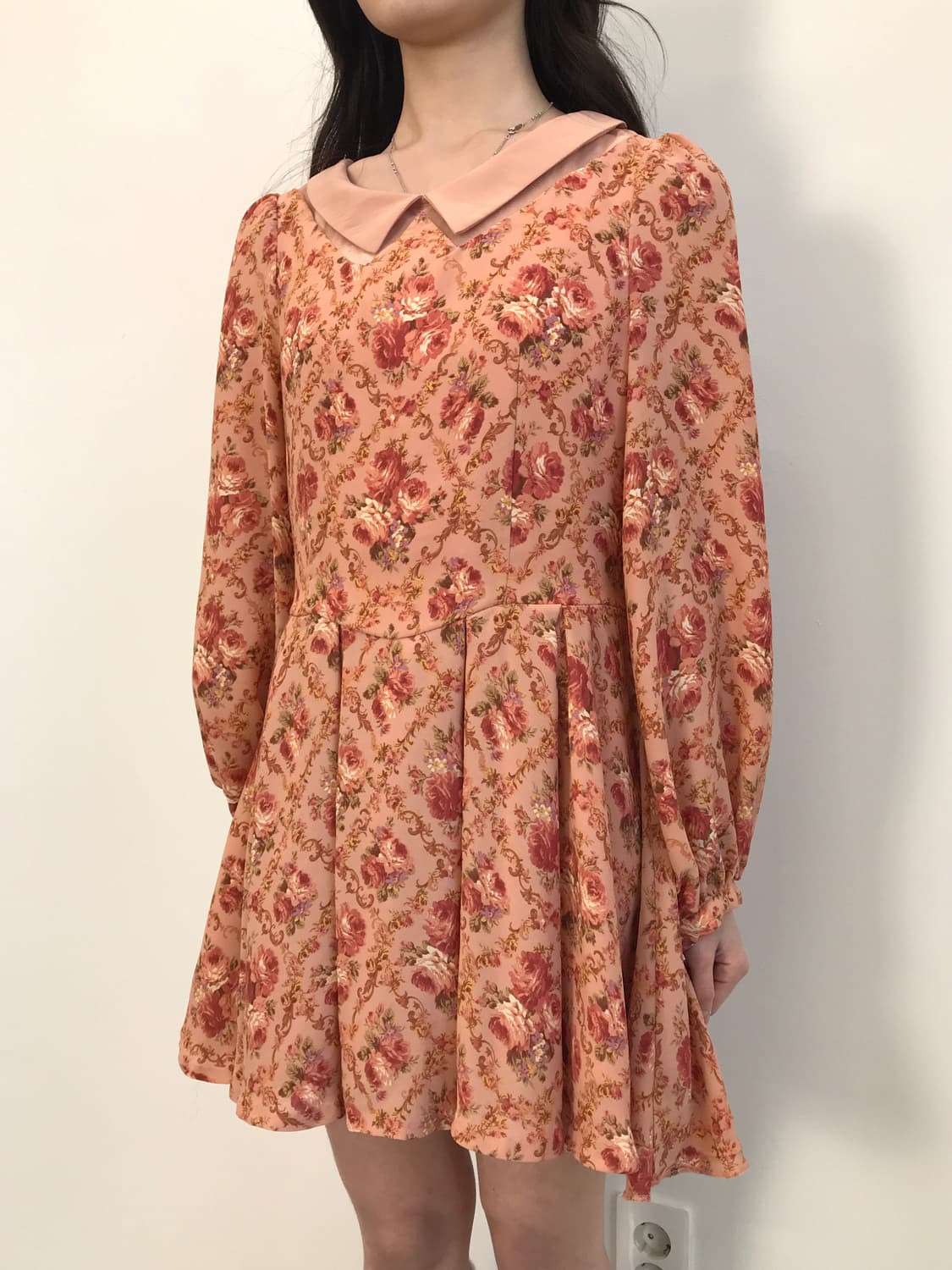 LIZ LISA Rose Double Collar Girly Dress 상품이미지2