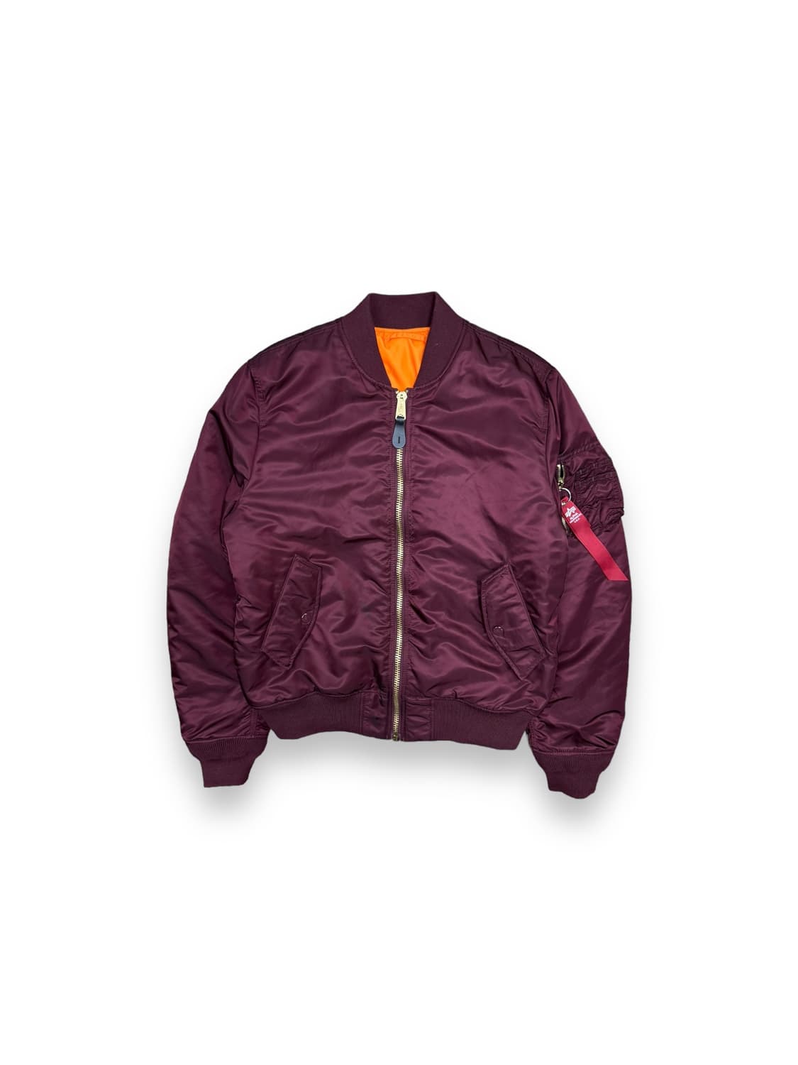 💥알파인더스트리 버건디 MA-1 항공점퍼 상품이미지1