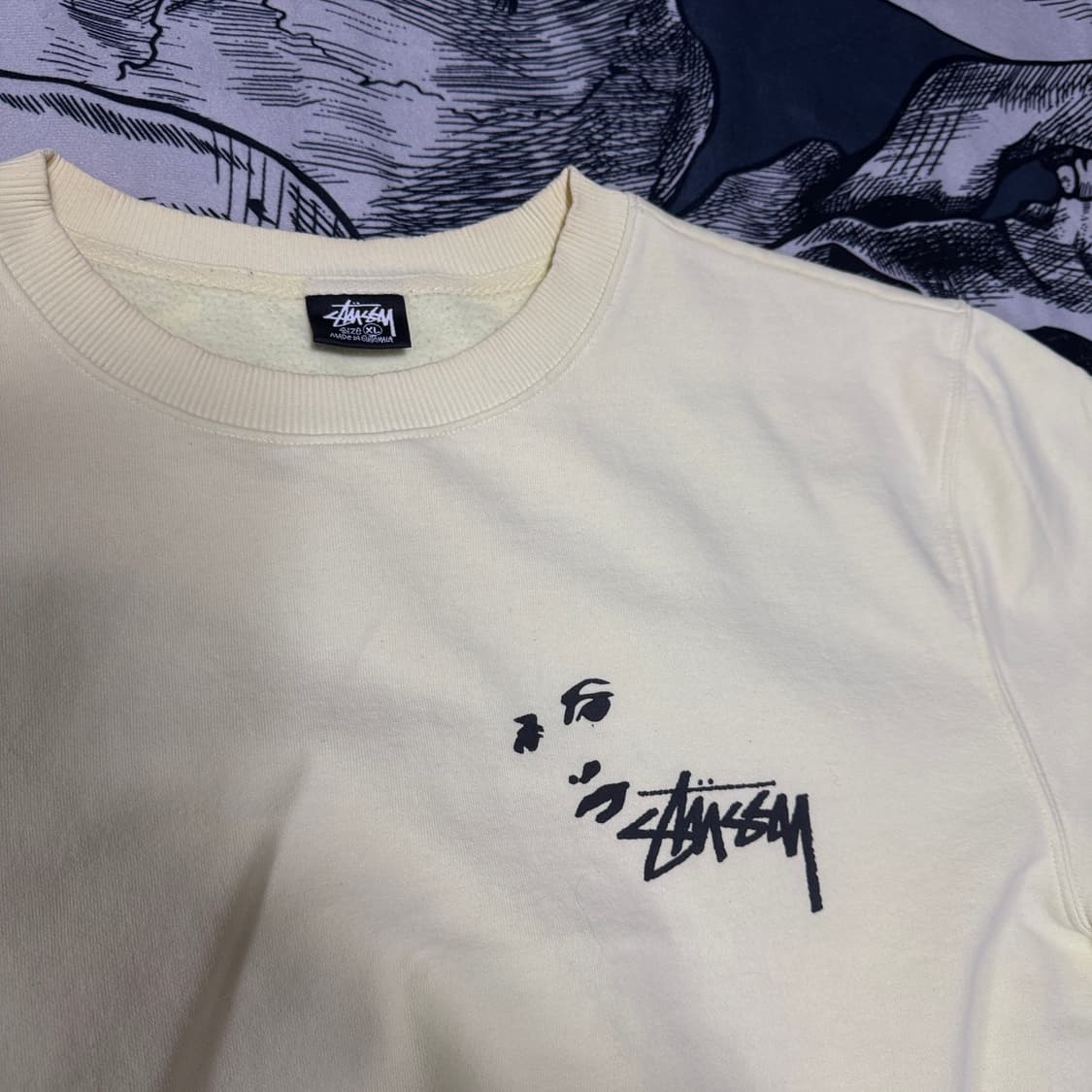 스투시 레이트나이트 기모맨투맨 XL사이즈 상품이미지3