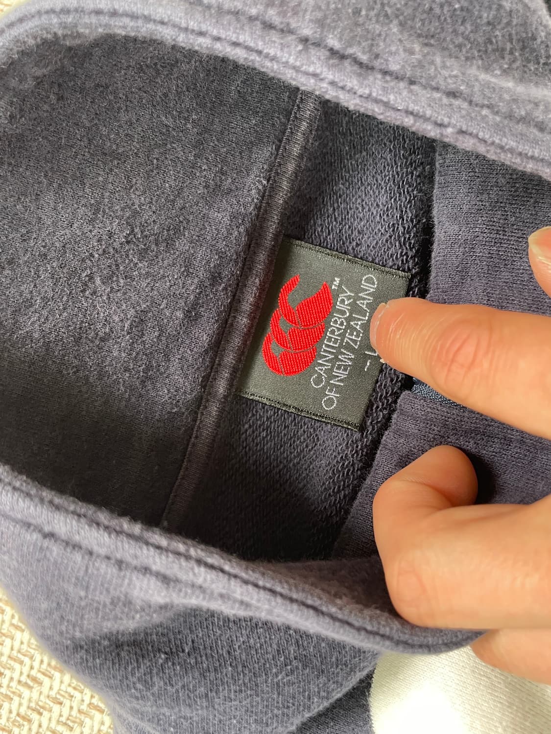 캔터베리 스트라이프 럭비 하프집업  상품이미지5