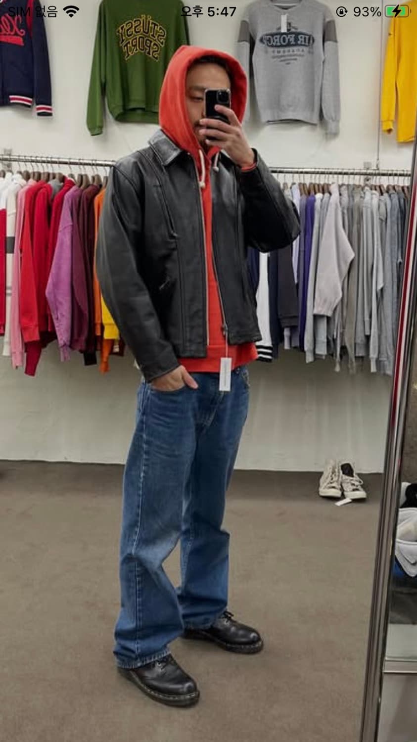 쇼트 가죽자켓 상품이미지7