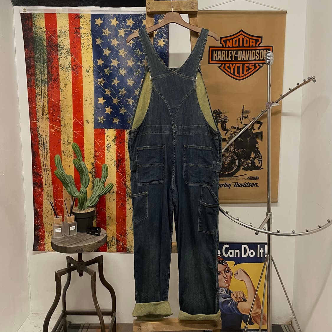 10s 칼하트 오리지널 워크 웨어 더블니 오버롤 데님 멜빵 상품이미지2