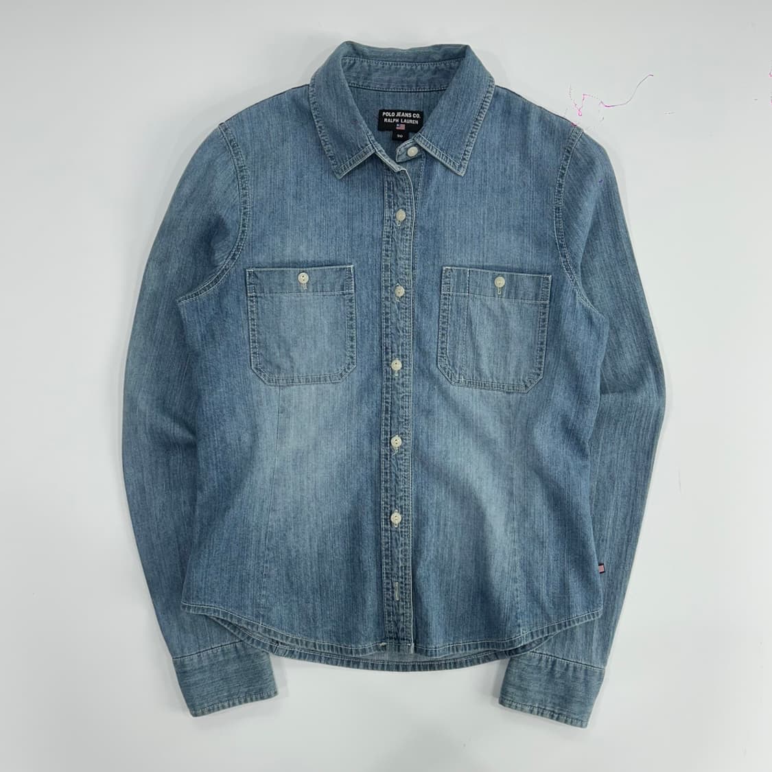 Polo 폴로 진스 투포켓 데님 셔츠 상품이미지3