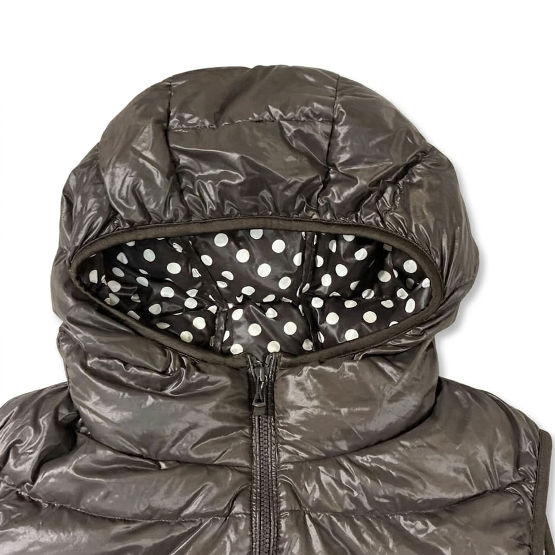 유니클로 땡땡이 조끼 패딩 L 상품이미지2