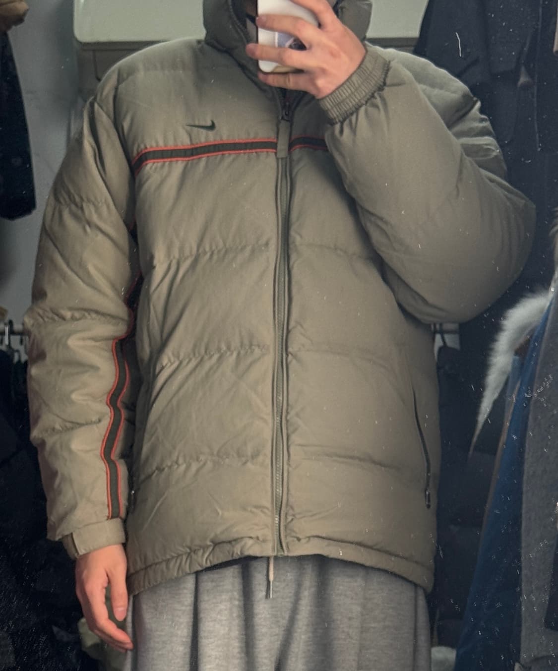 나이키 올드스쿨 덕 다운 뉴챔프 패딩 점퍼 L~XL 상품이미지3