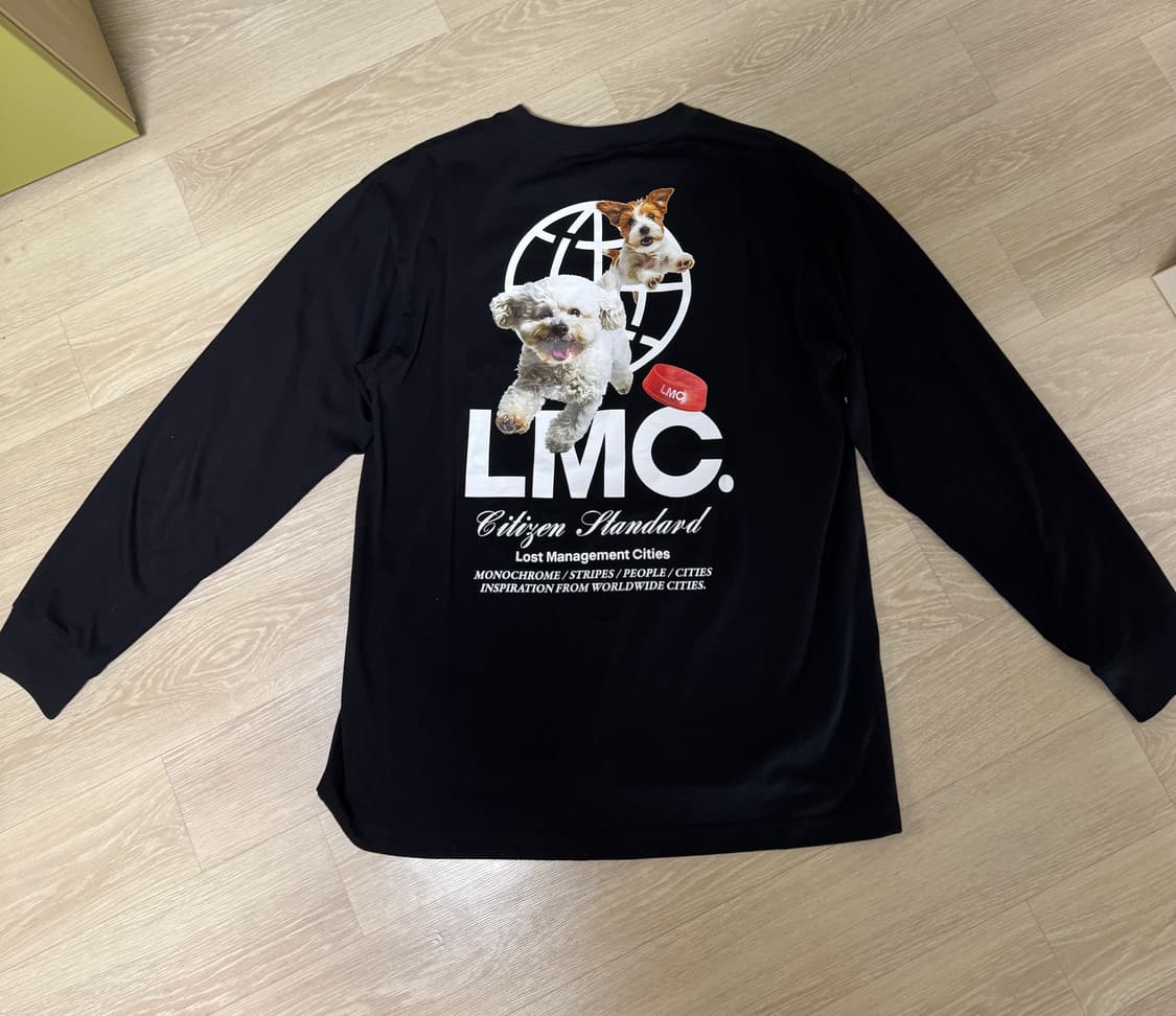LMC롱슬리브 L(강아지프린팅) 상품이미지2