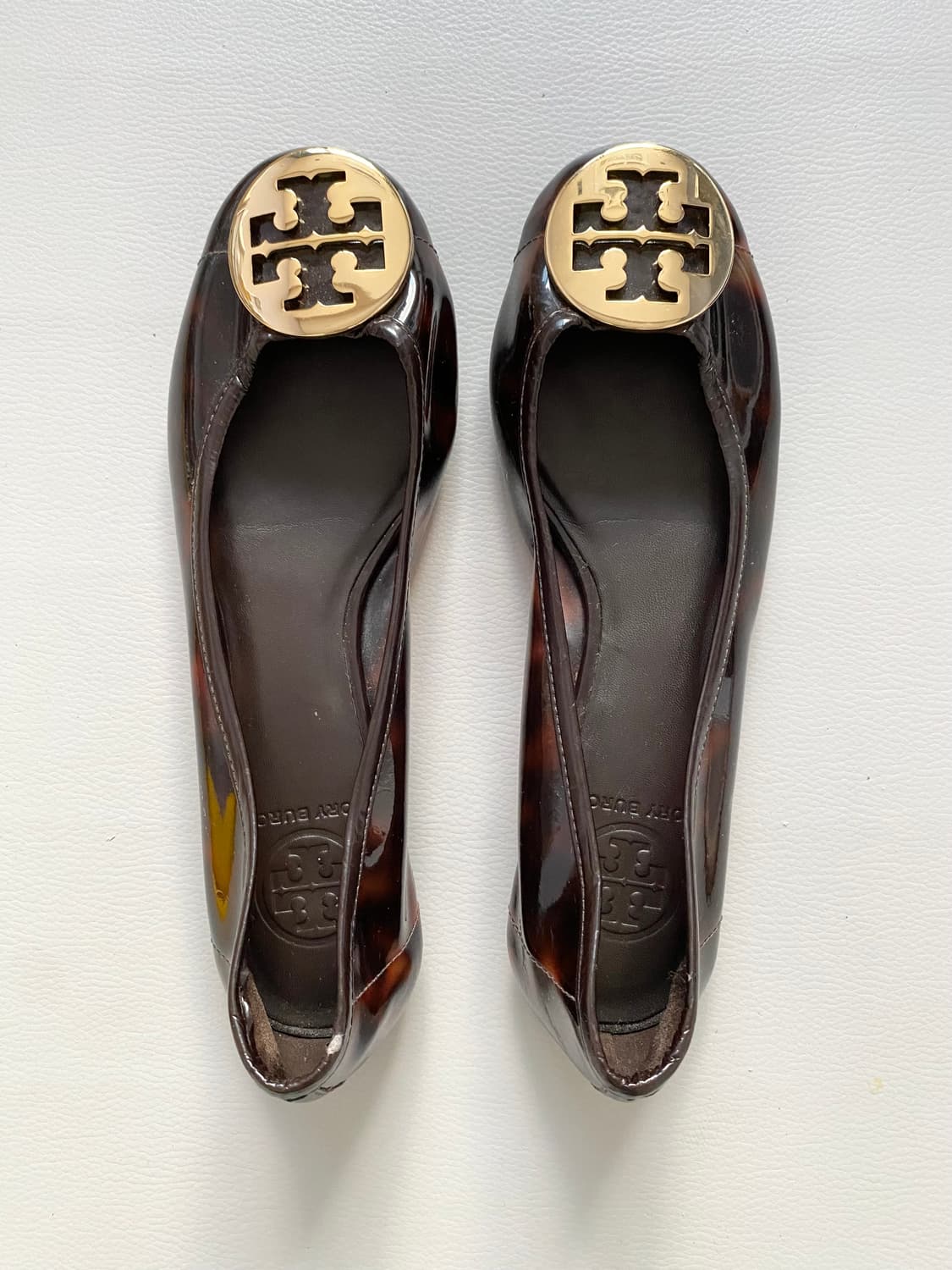 [토리버치] 토르토이즈 쉘 레바 발레 호피 젤리 플랫슈즈 6.5(정품) 상품이미지1