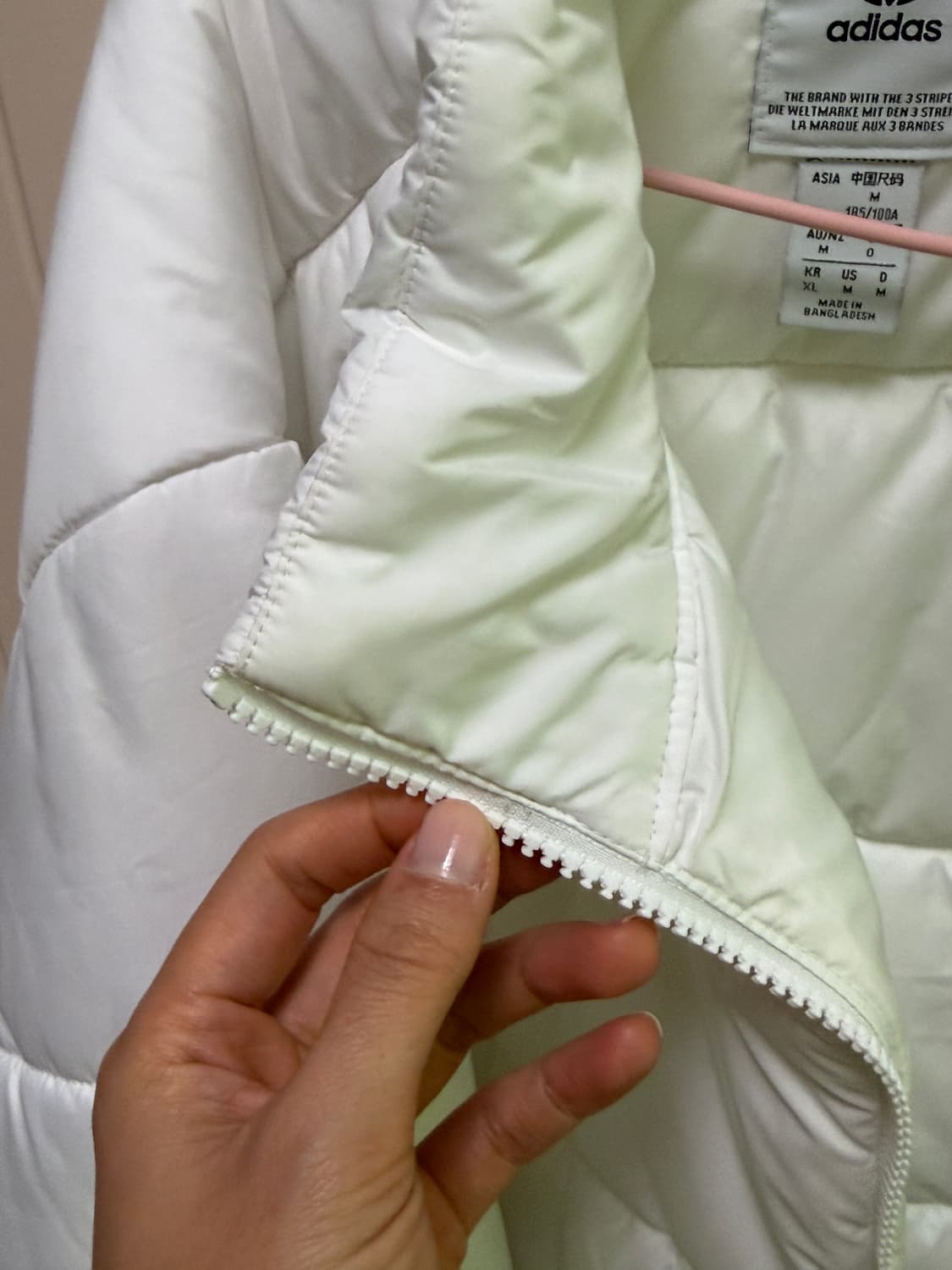 아디다스 푸퍼 자켓 화이트 XL 상품이미지5