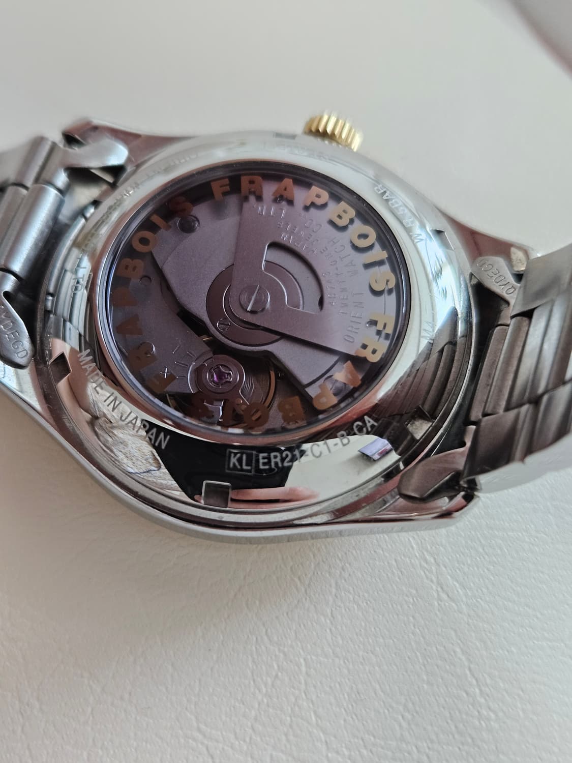 오리엔트 FRAPBOIS 콜라보 실버 메탈 시계 상품이미지8