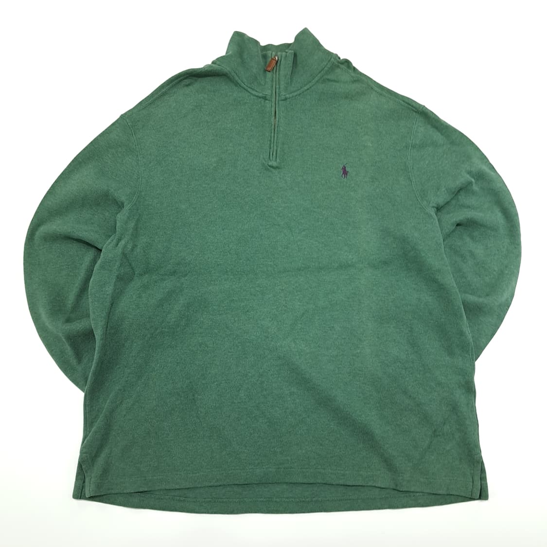 CN877 2XL 폴로 랄프로렌 그린 하프집업 긴팔 니트 스웨터 상품이미지1