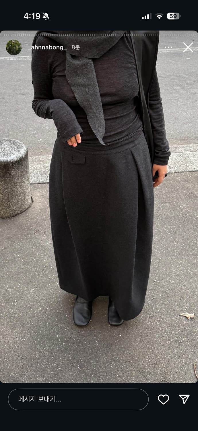 에토스 클래식 턱 스커트 L 상품이미지1