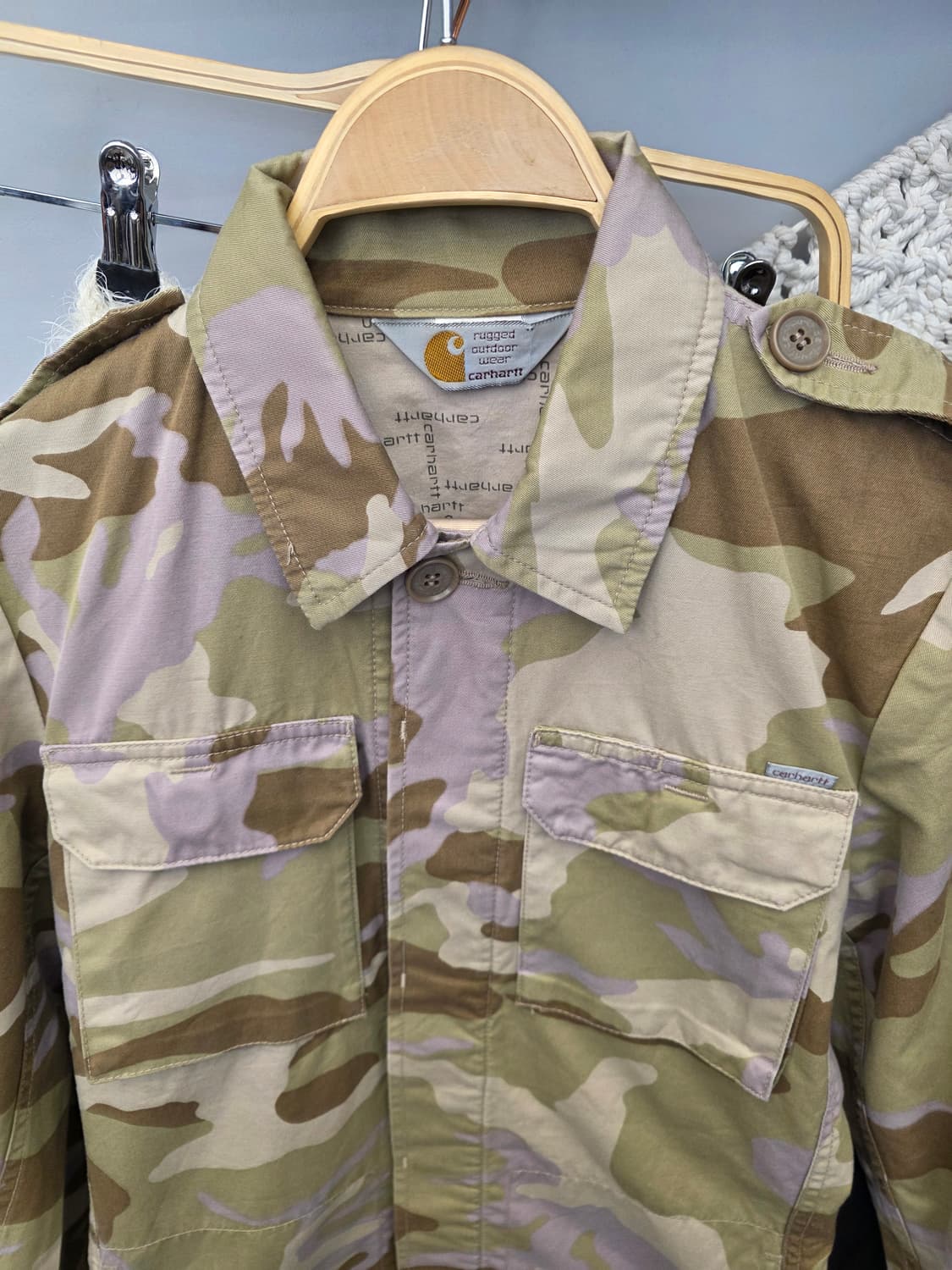 칼하트 카모패턴 밀리터리 셔츠 자켓 m 상품이미지1