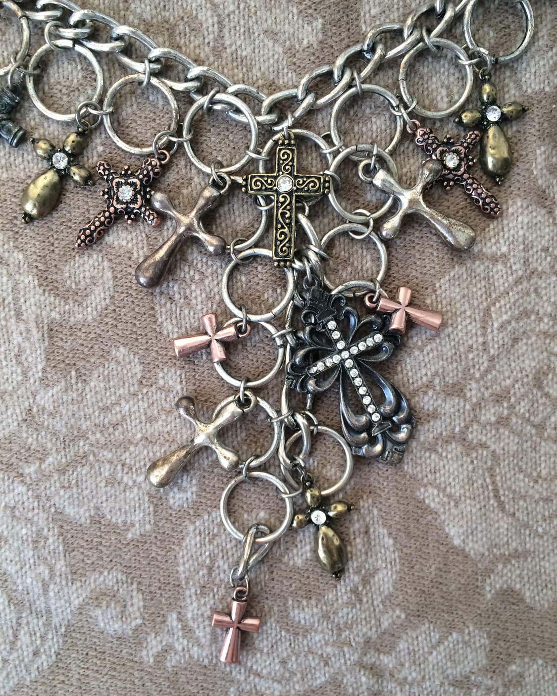 cross layer chain necklace 상품이미지3