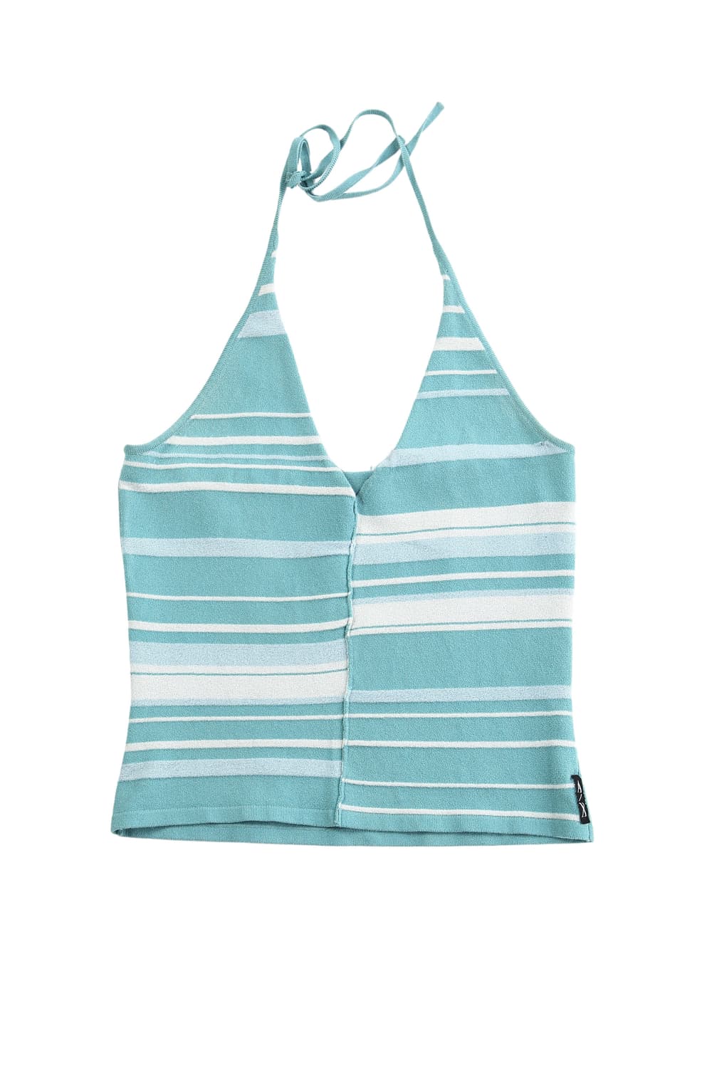 아르마니 익스체인지 민트 베이비블루 홀터넥 탑 키키코어 상품이미지1