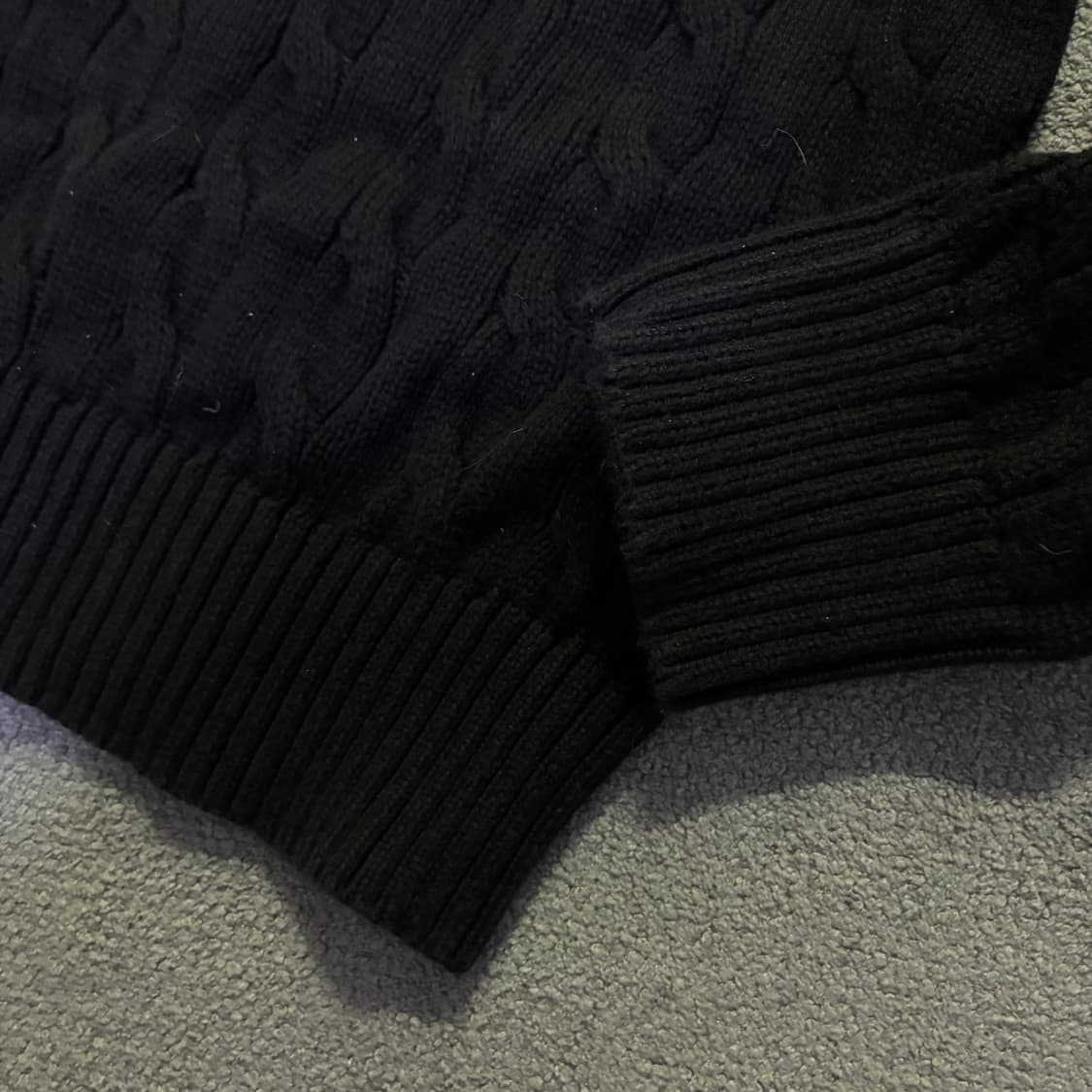 폴로 랄프로렌 꽈배기 니트 블랙 L 상품이미지3