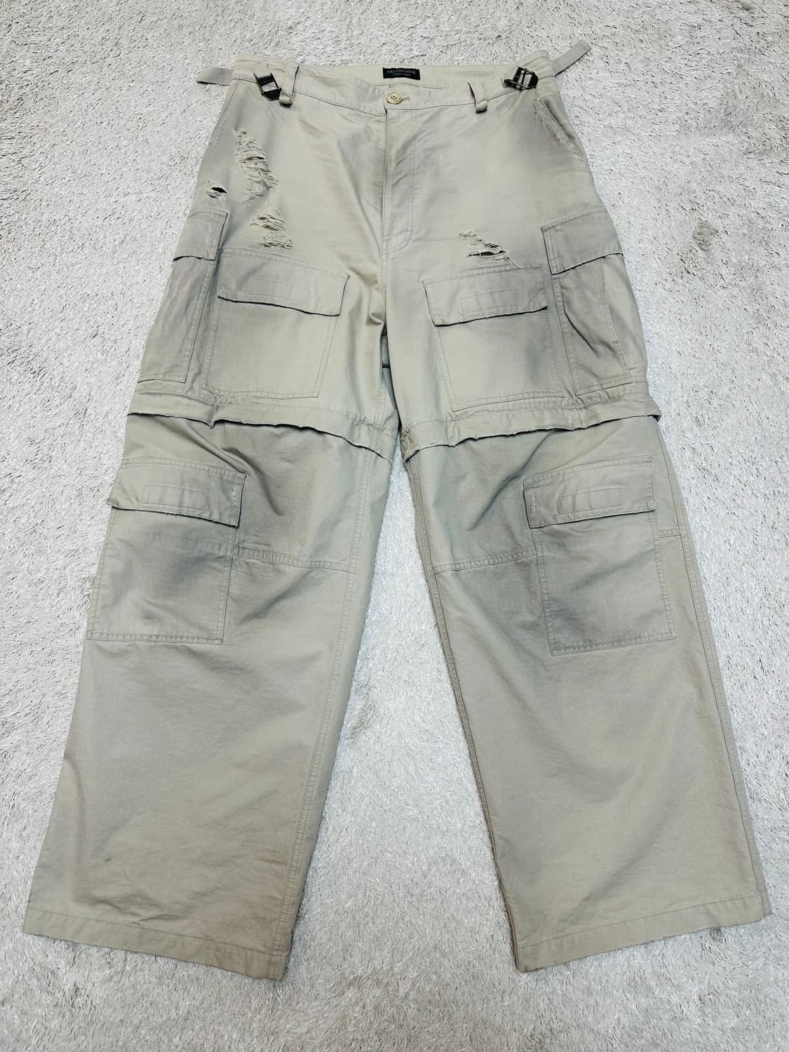 [48] 발렌시아가 립스탑 라지배기 카고팬츠 상품이미지1