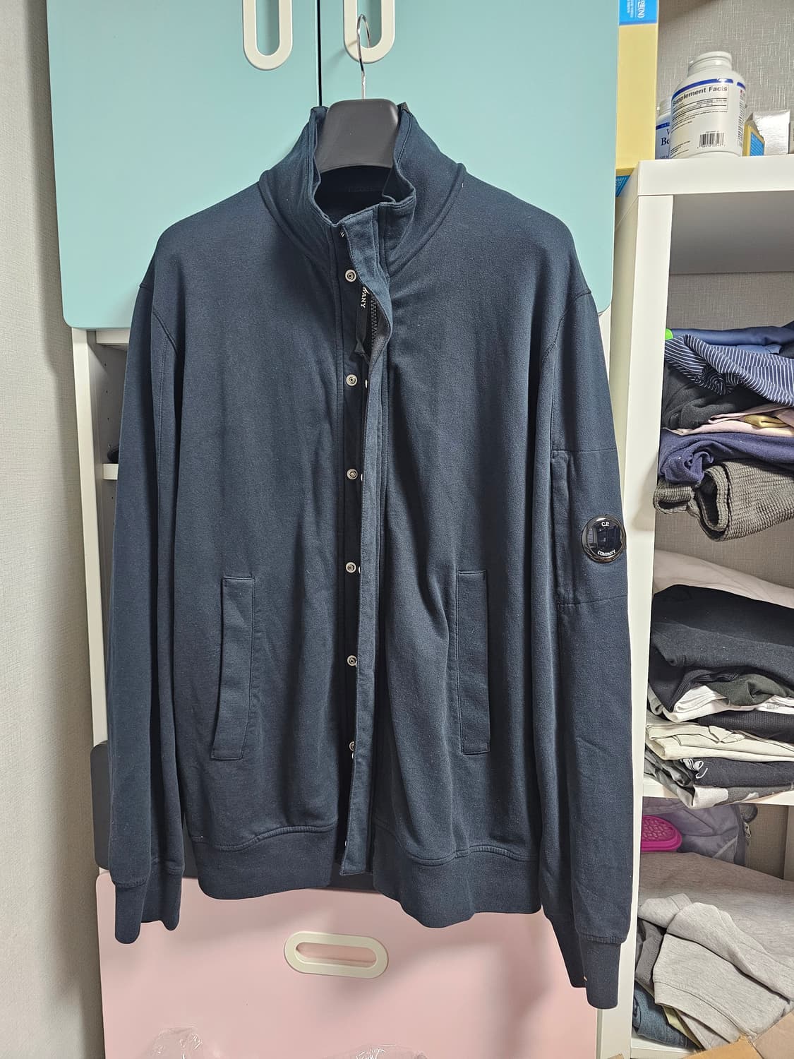 씨피 CP컴퍼니 블랙 집업 자켓 XL 팔아요 정품 상품이미지1