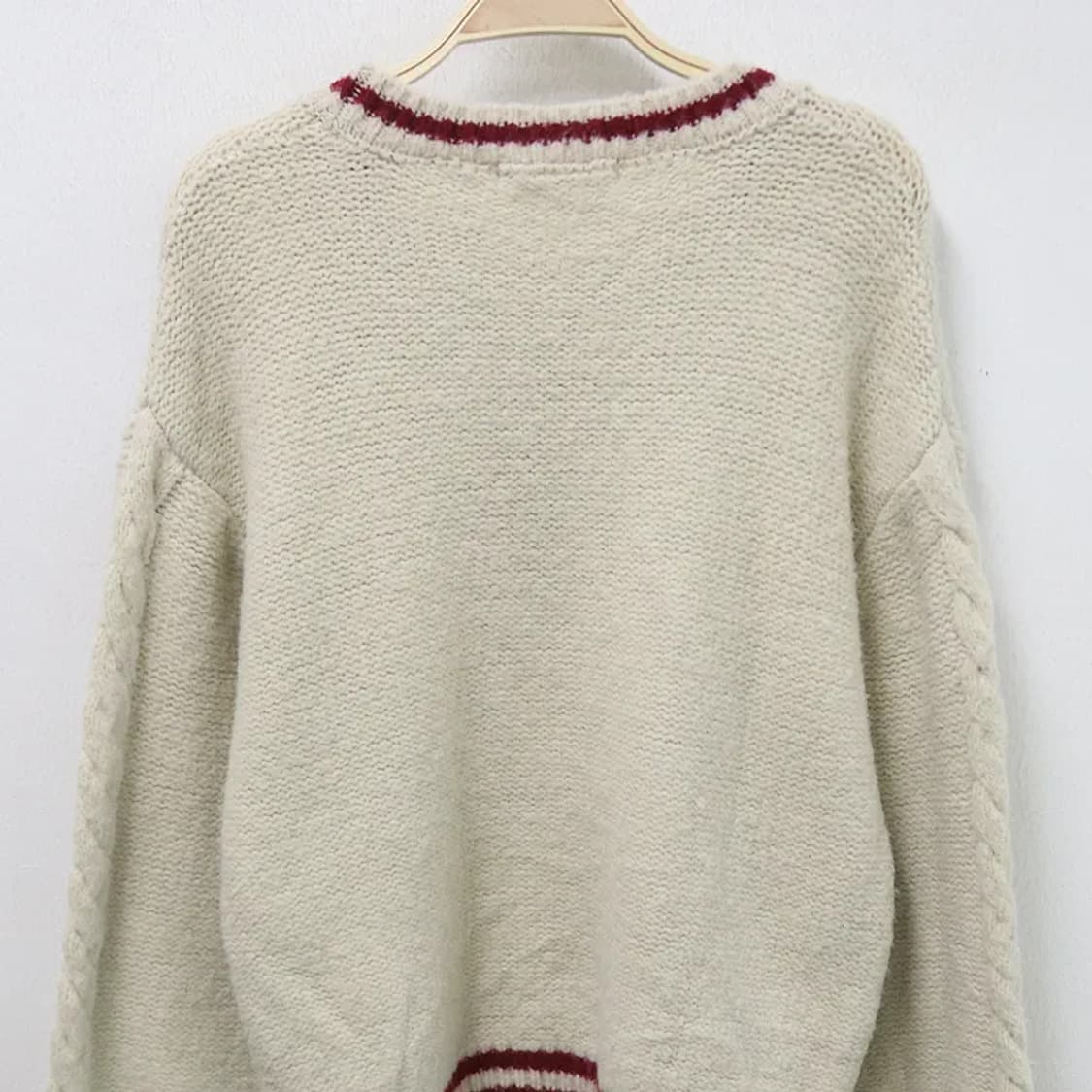 MAJESTIC LEGON 꽈배기 폼폼 니트 63709 상품이미지4