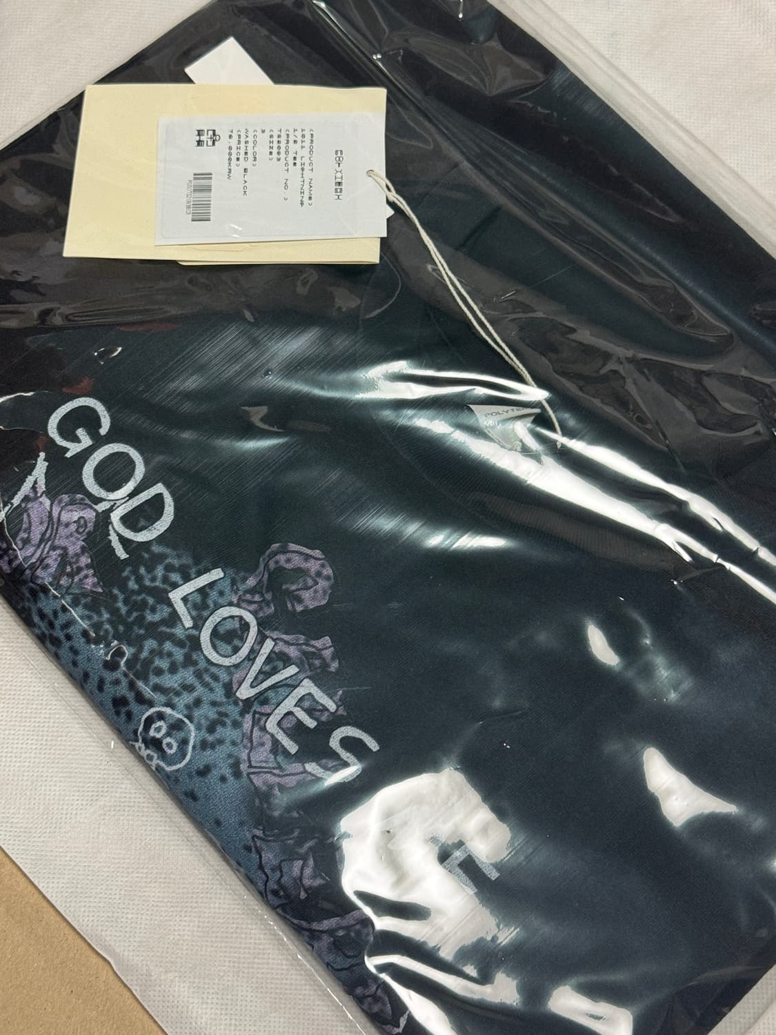 폴리테루 라이트닝 반팔티 블랙 상품이미지2