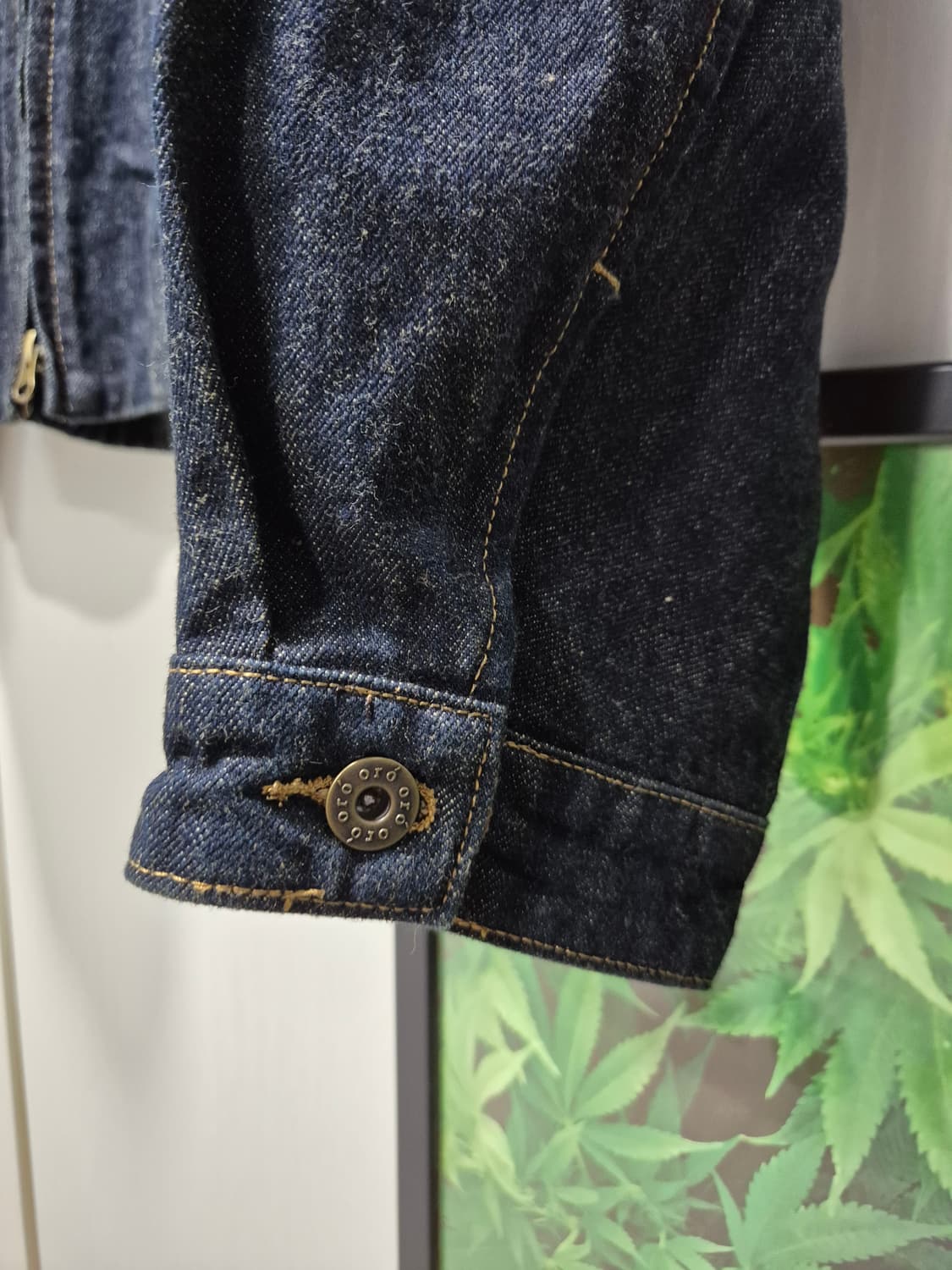 (새상품) 데님 블루종 자켓 코듀로이카라 상품이미지6