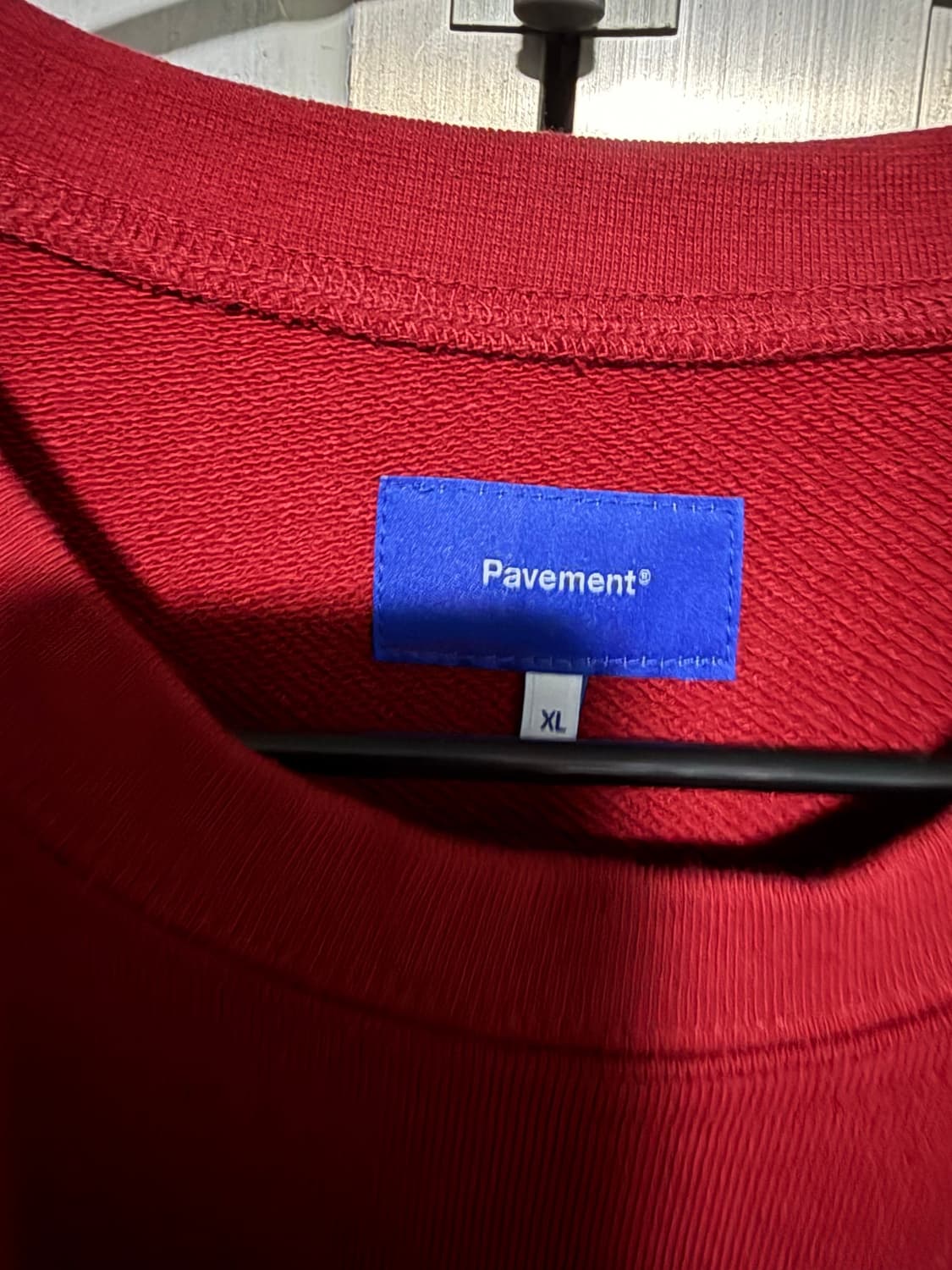 페이브먼트 오버핏 자주색 맨투맨 xl 상품이미지3