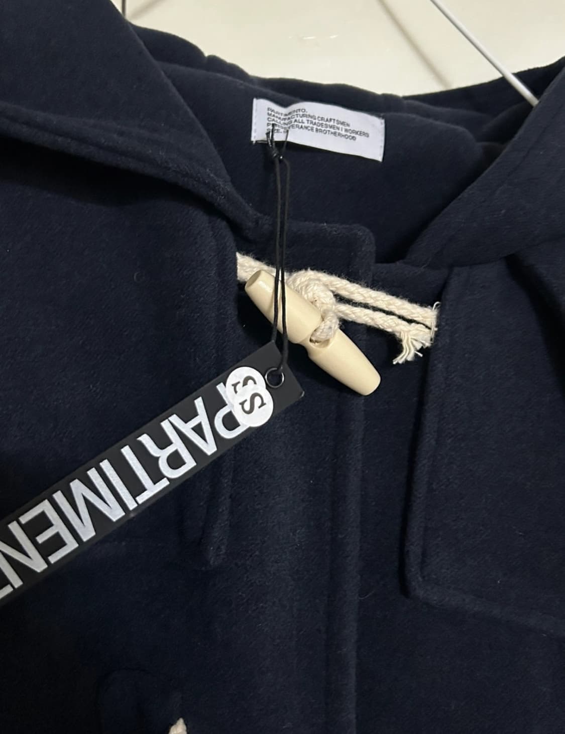 [새상품] 파르티멘토 더플코트 떡볶이코트 S 네이비 상품이미지2