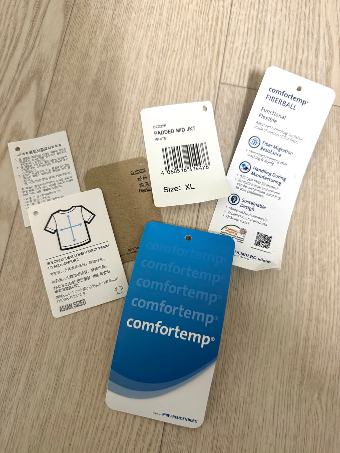 남성 xl / 리복 화이트  롱패딩 상품이미지9