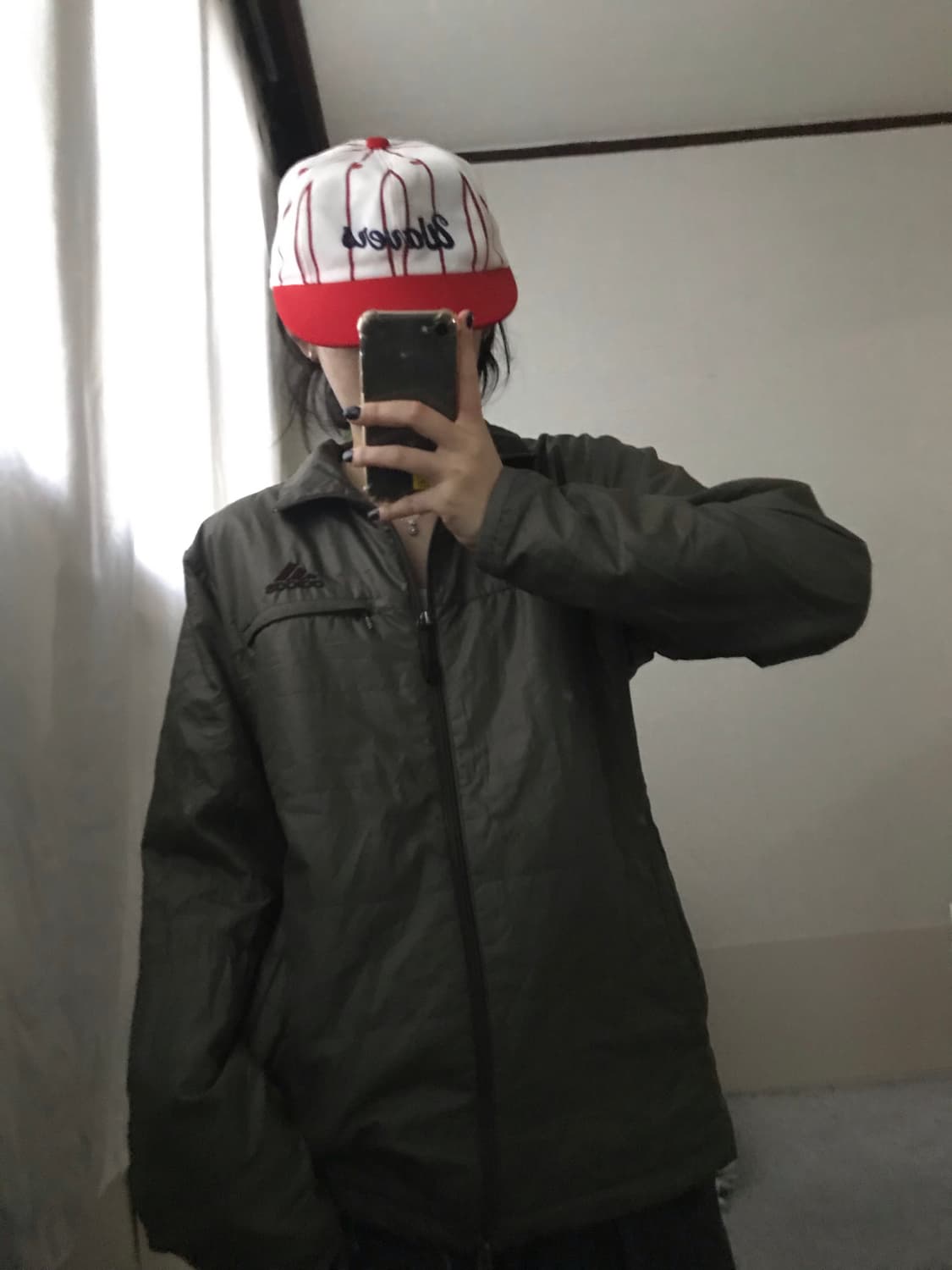 아디다스 카키 투웨이 패딩 상품이미지3