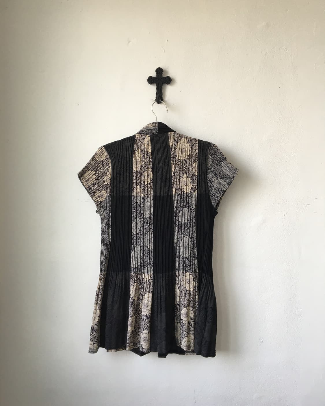 Flower pattern pleats shirt 상품이미지3