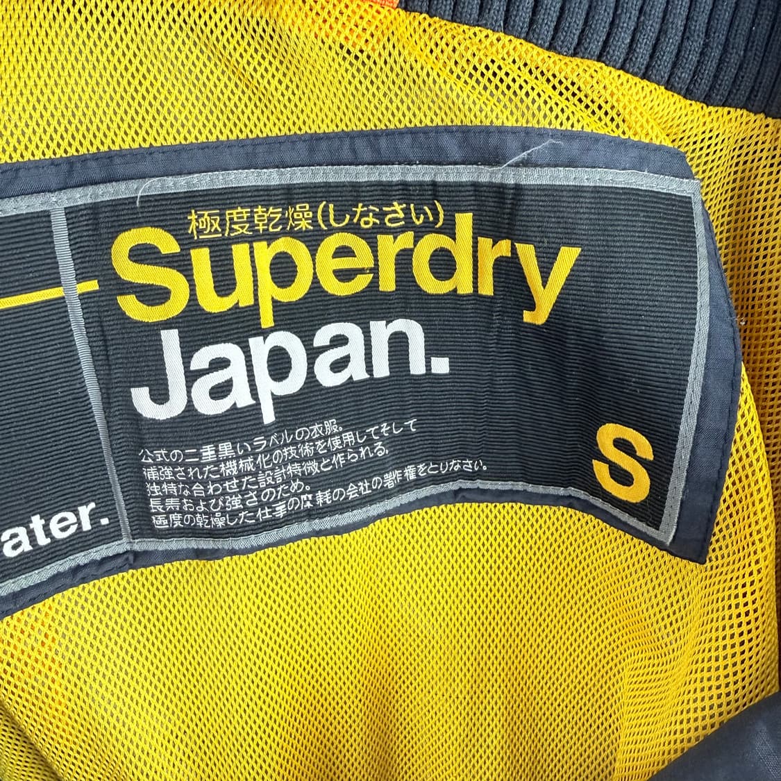 (S) 슈퍼드라이 빈티지 3-ZIP 윈드 자켓 네이비 상품이미지5